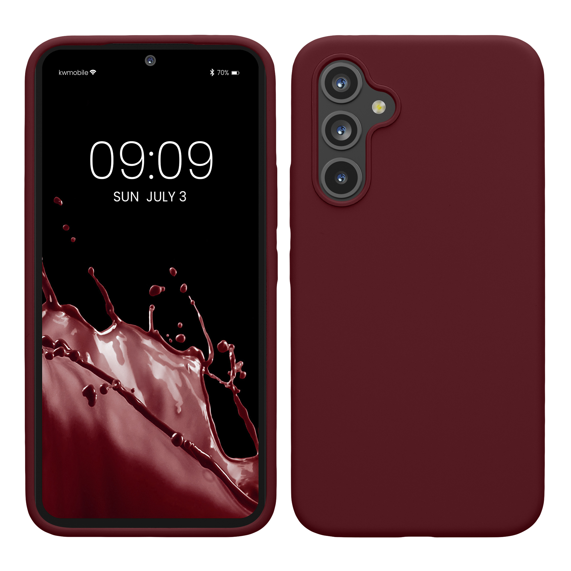Kryt na mobil Samsung Galaxy A54 5G kwmobile TPU Bordeaux fialová