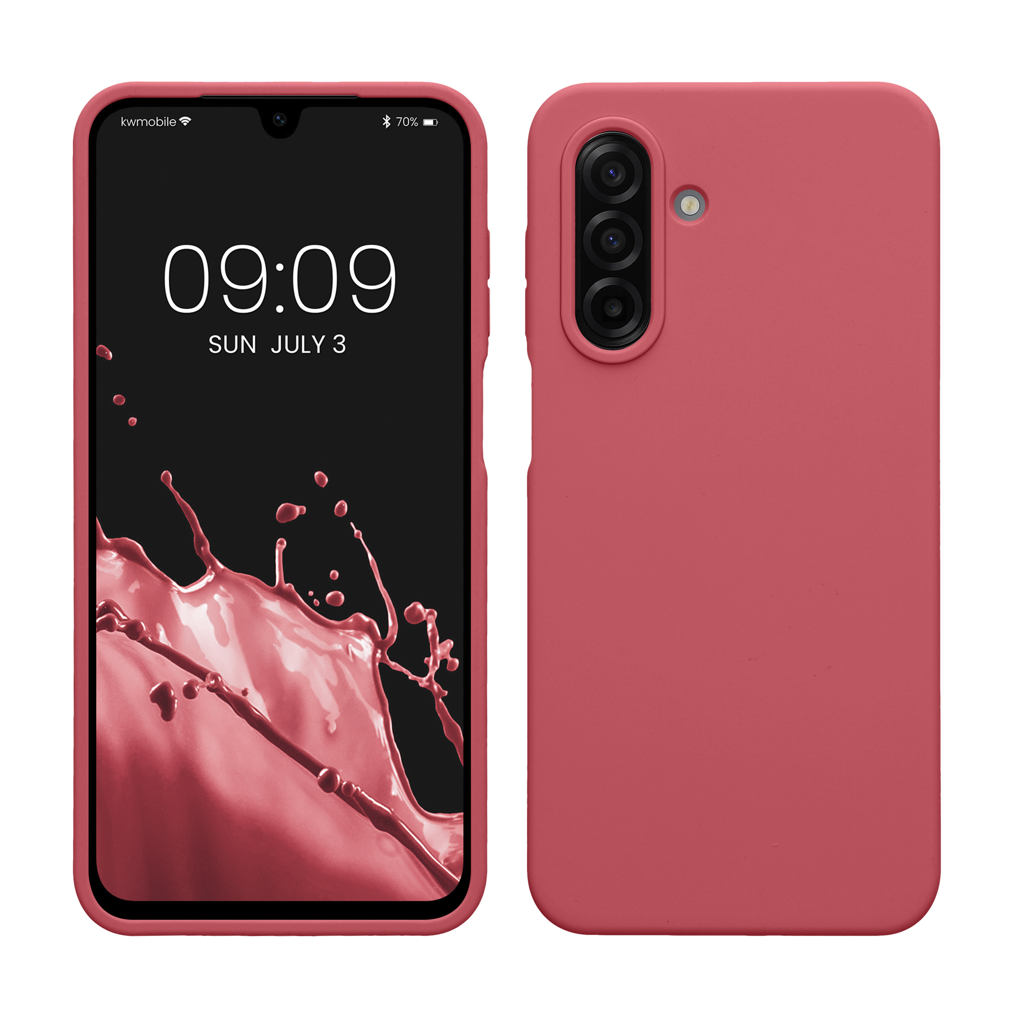Pouzdro pro Samsung Galaxy A17 4G / 5G kwmobile silikonové - tmavě starorůžová