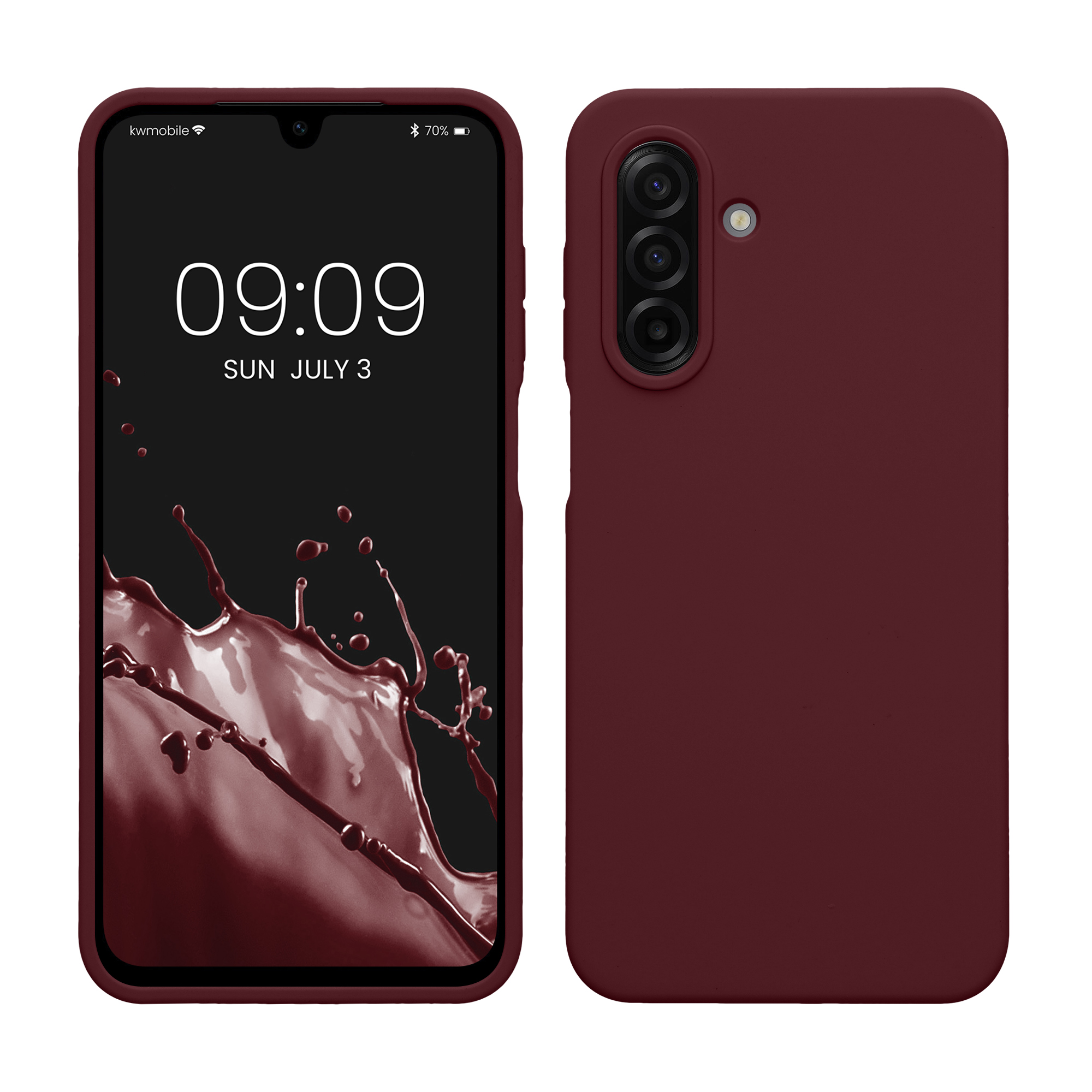 Pouzdro pro Samsung Galaxy A17 4G / 5G kwmobile silikonové - vínově fialová