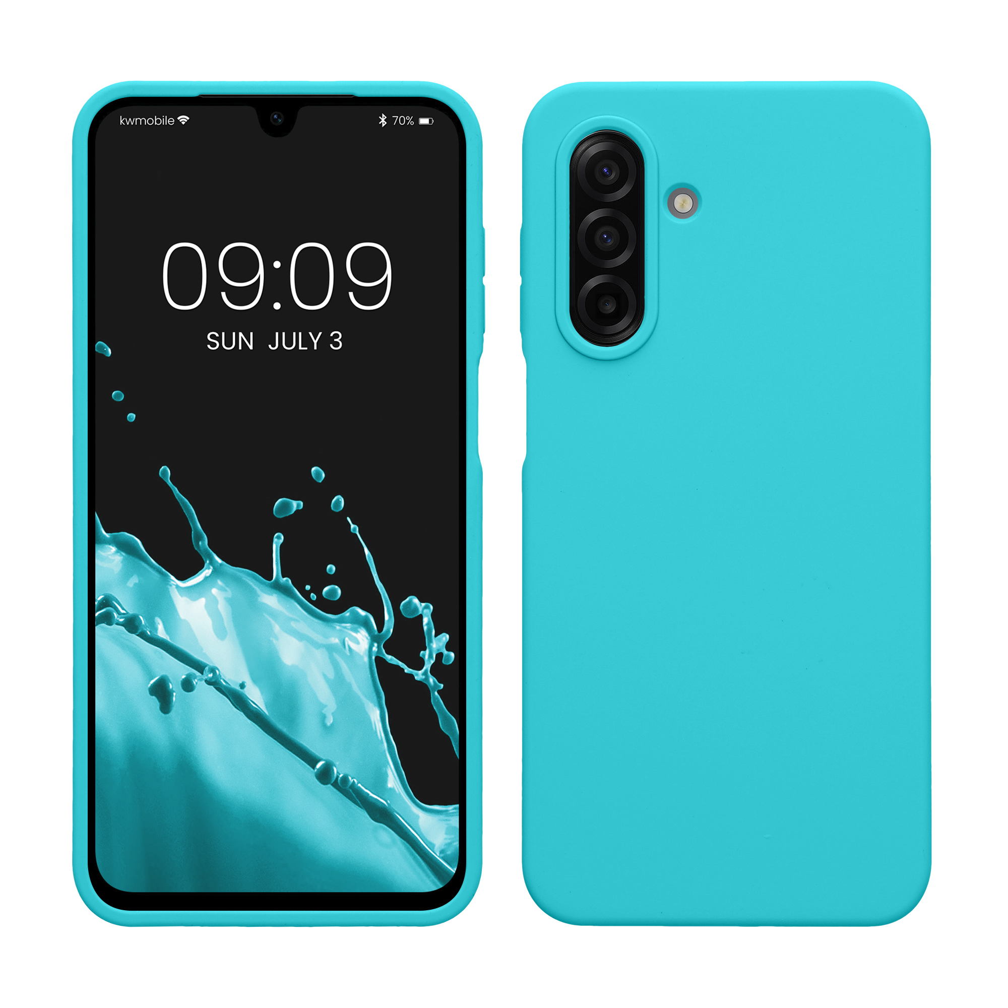 Pouzdro pro Samsung Galaxy A17 4G / 5G kwmobile silikonové - ledově modrá