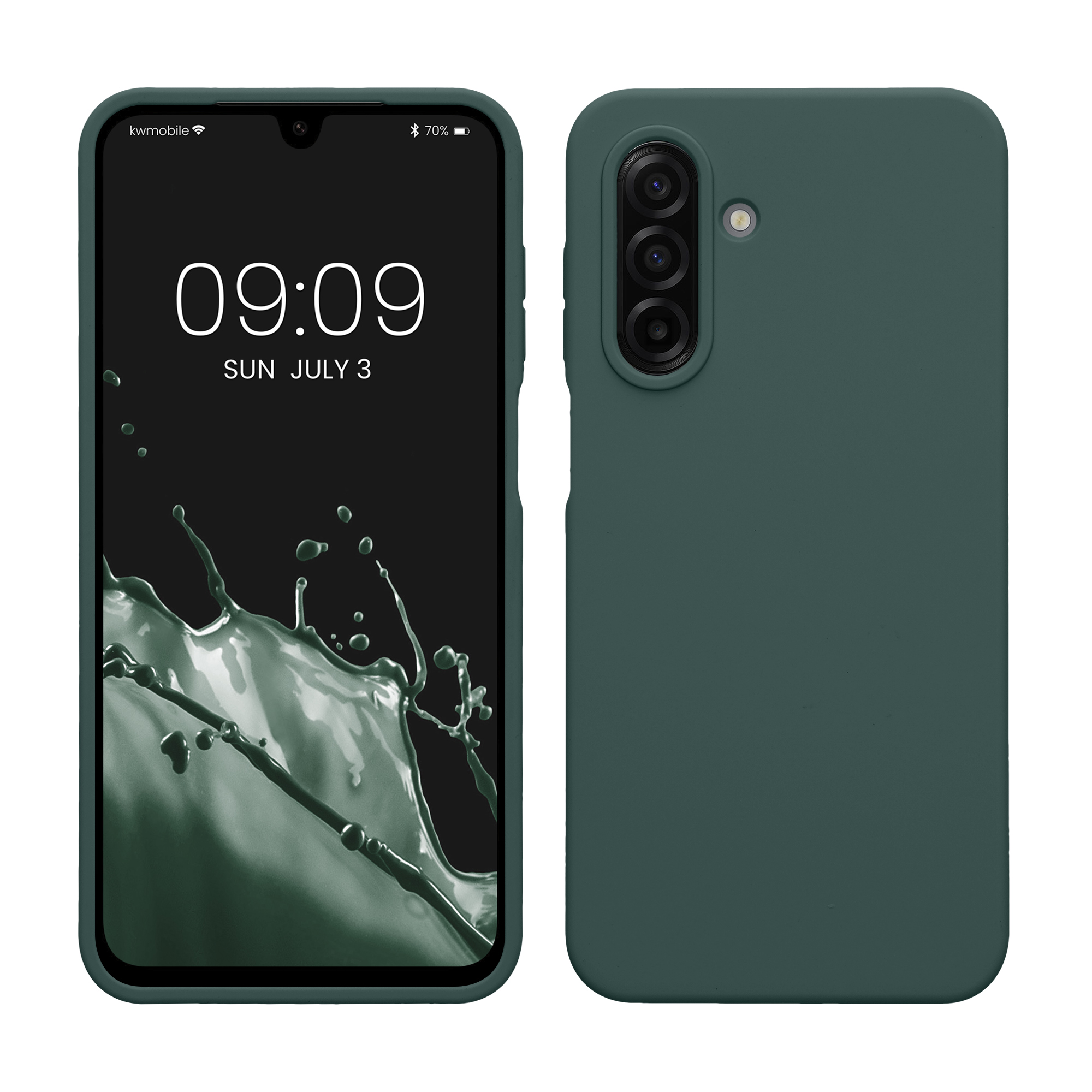 Pouzdro pro Samsung Galaxy A17 4G / 5G kwmobile silikonové - modrozelená