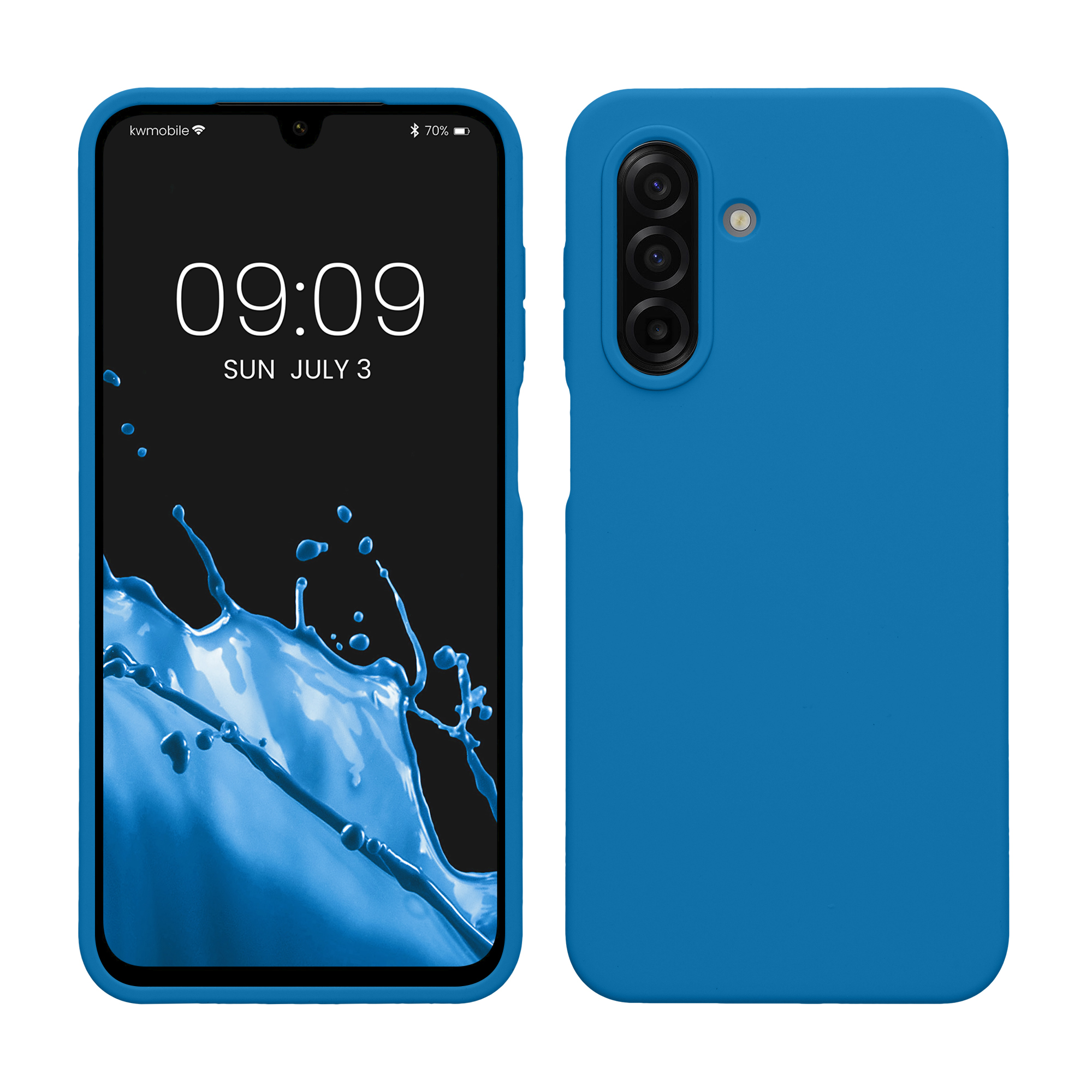 Pouzdro pro Samsung Galaxy A17 4G / 5G kwmobile silikonové - modrý korál