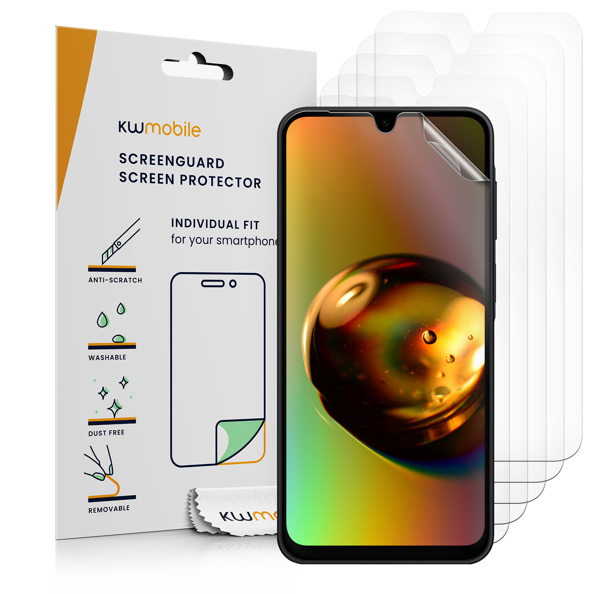Ochranné fólie na displej pro Samsung Galaxy A17 4G / 5G kwmobile - 6x ultra čiré transparentní fólie na telefon