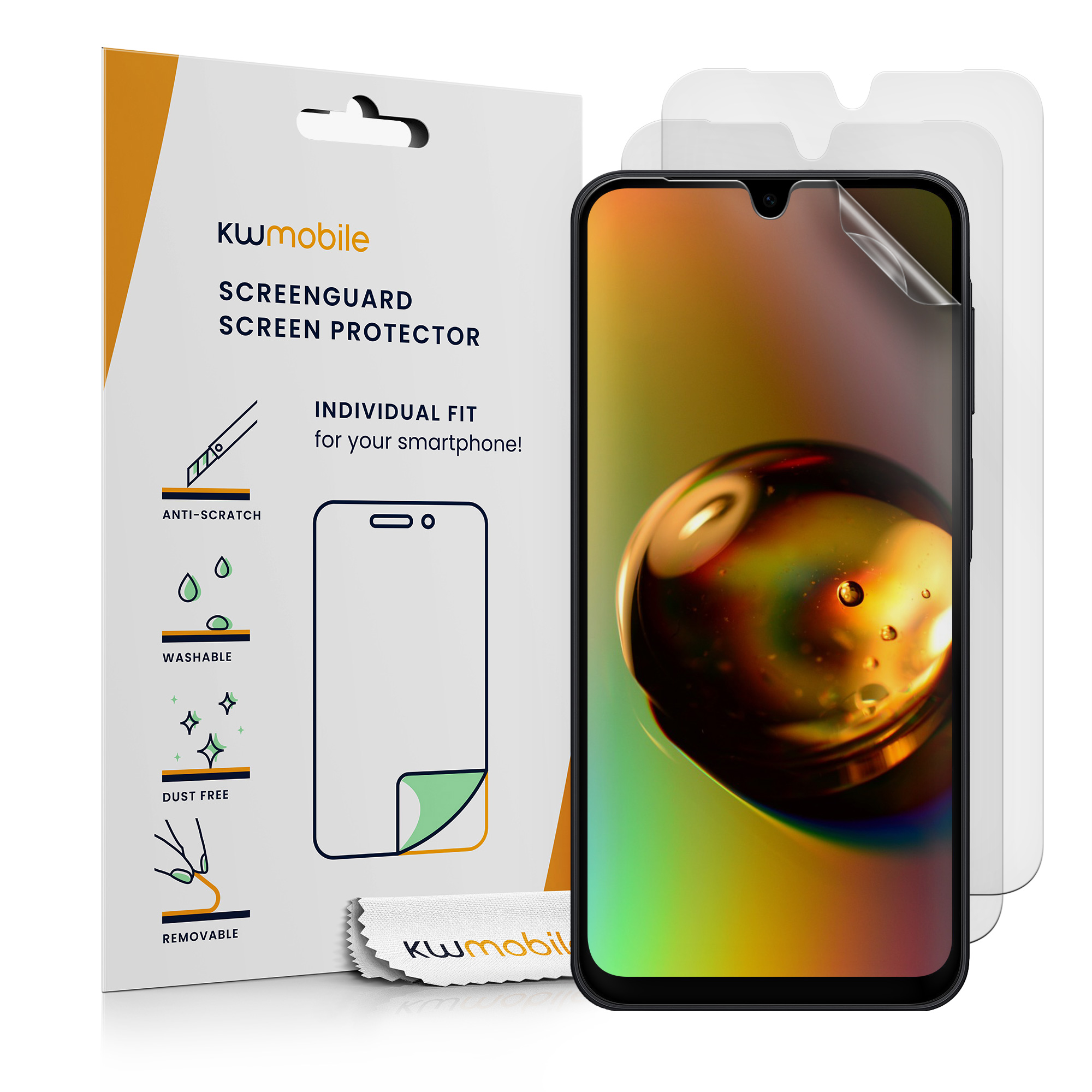 Sada 3 ochranných fólií pro Samsung Galaxy A17 4G / 5G kwmobile - matný