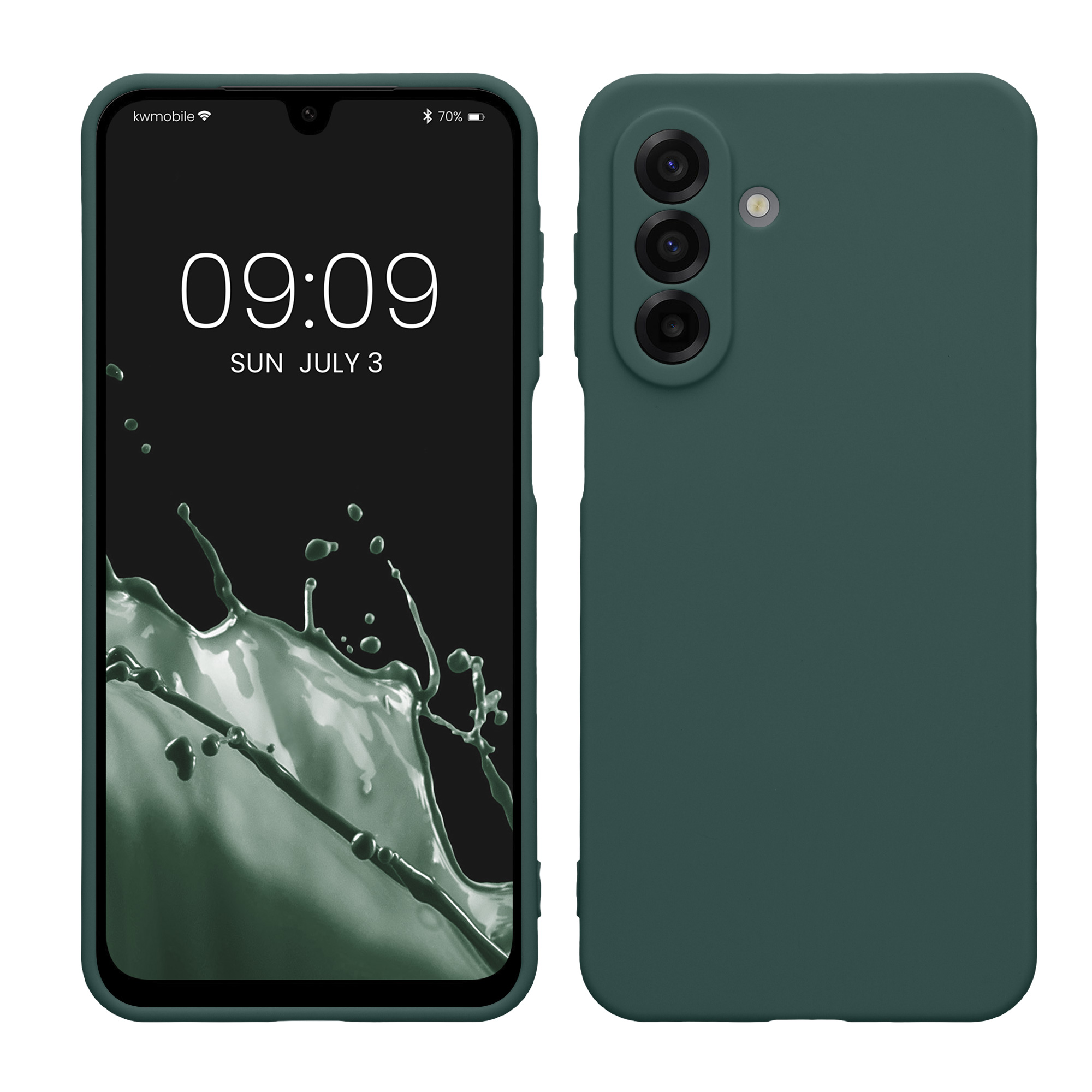 Pouzdro pro Samsung Galaxy A17 4G / 5G kwmobile tenké TPU - modrozelená