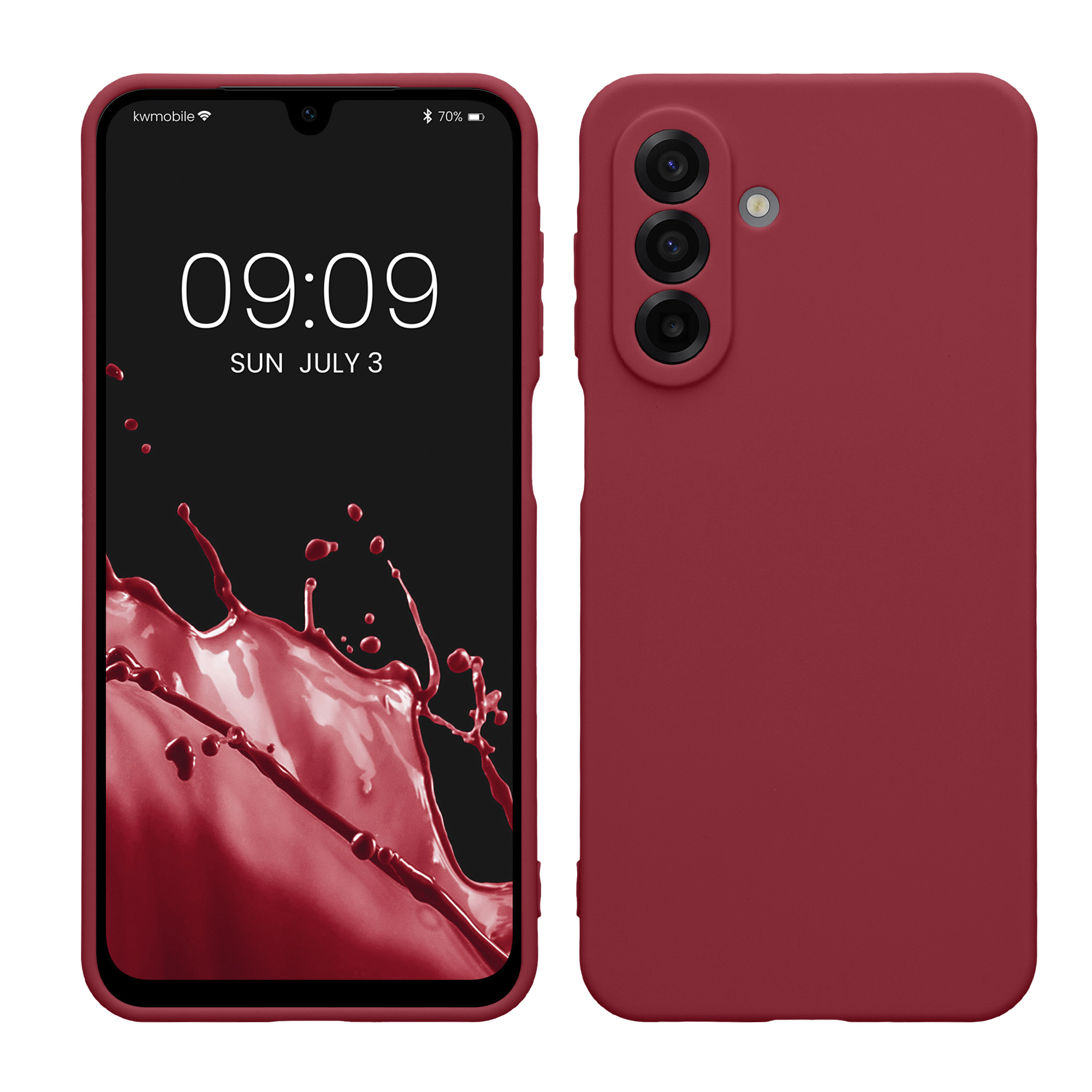 Pouzdro pro Samsung Galaxy A17 4G / 5G kwmobile tenké TPU - vínově fialová