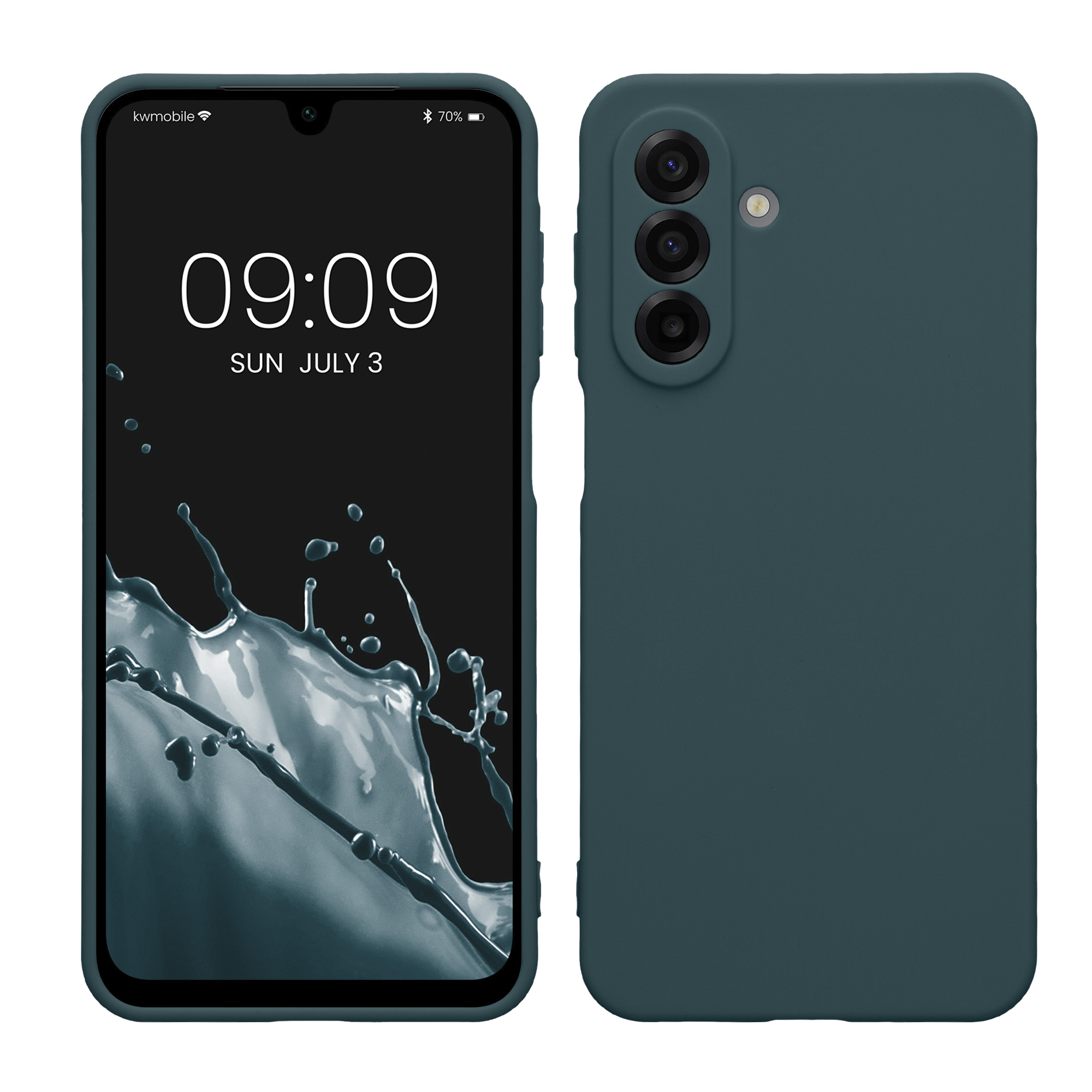 Pouzdro pro Samsung Galaxy A17 4G / 5G kwmobile tenké TPU - tmavá antracitová
