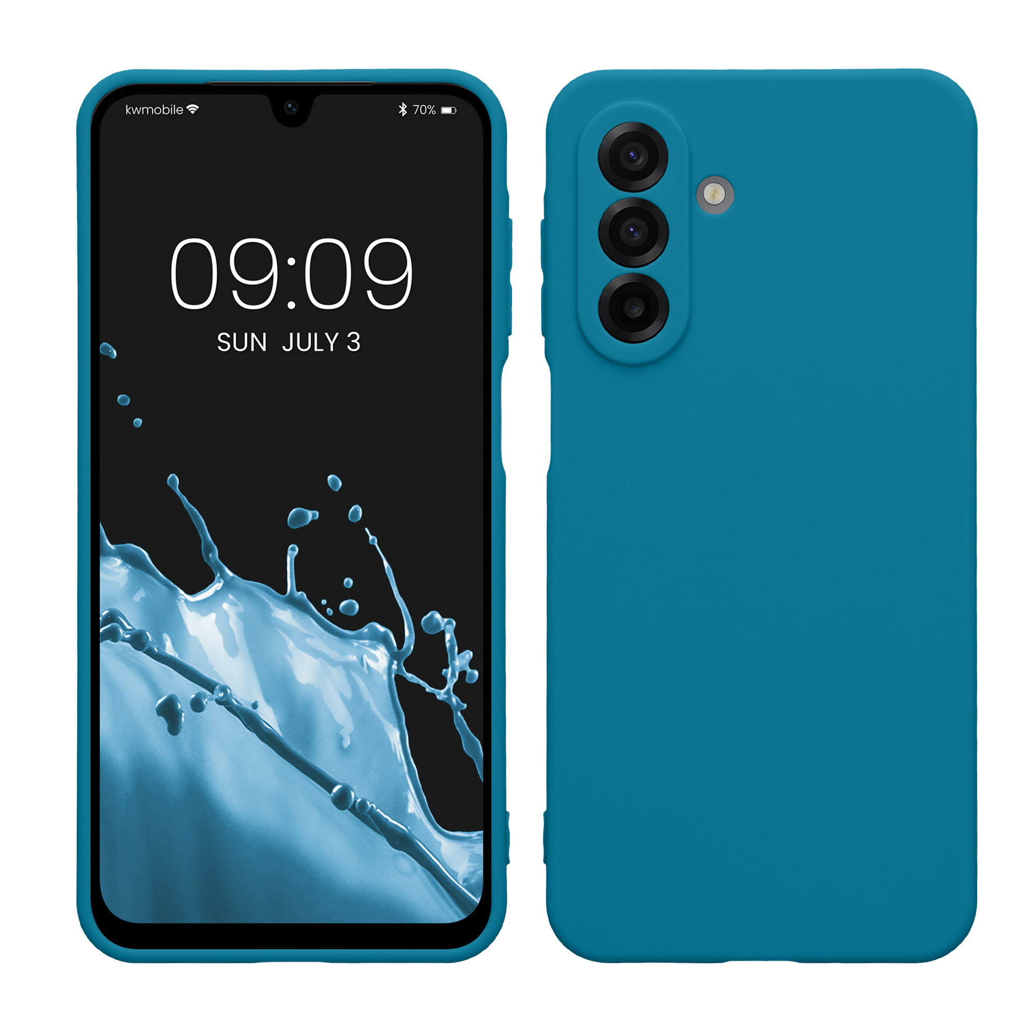 Pouzdro pro Samsung Galaxy A17 4G / 5G kwmobile tenké TPU - karibská modrá