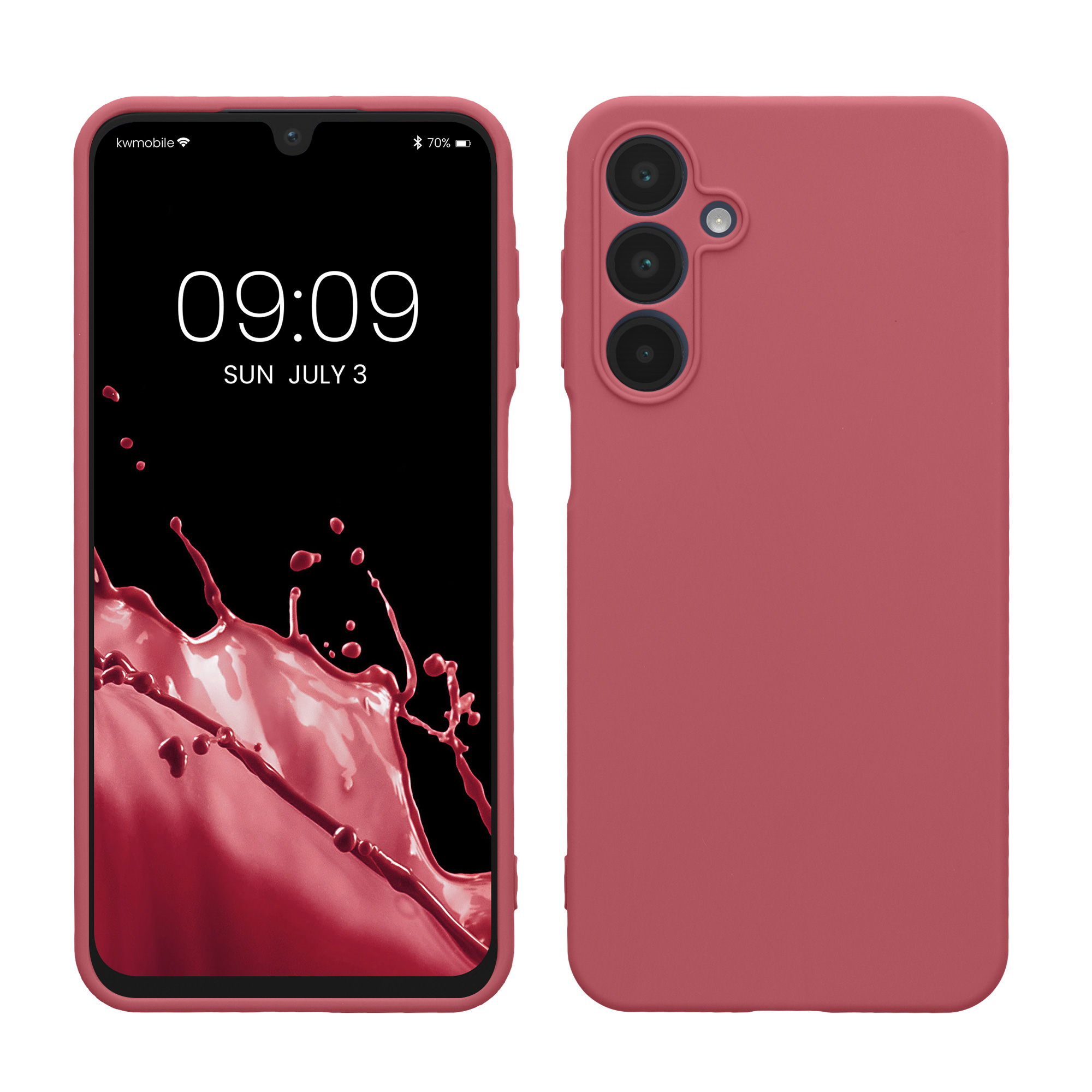Matný kryt na mobil Samsung Galaxy A16 5G kwmobile tmavě růžový