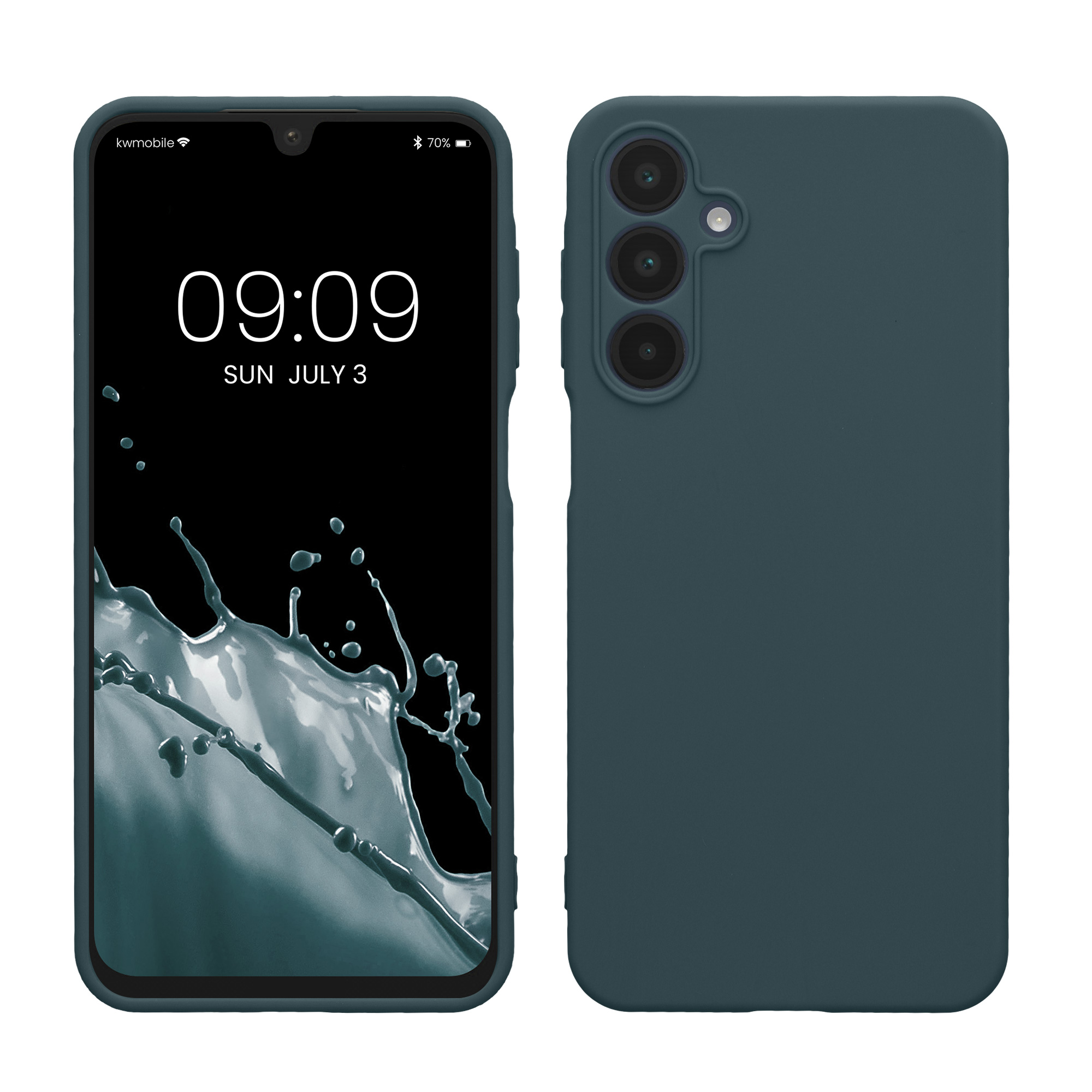 Kryt na mobil Samsung Galaxy A16 5G kwmobile slim matný TPU Tmavě břidlicová