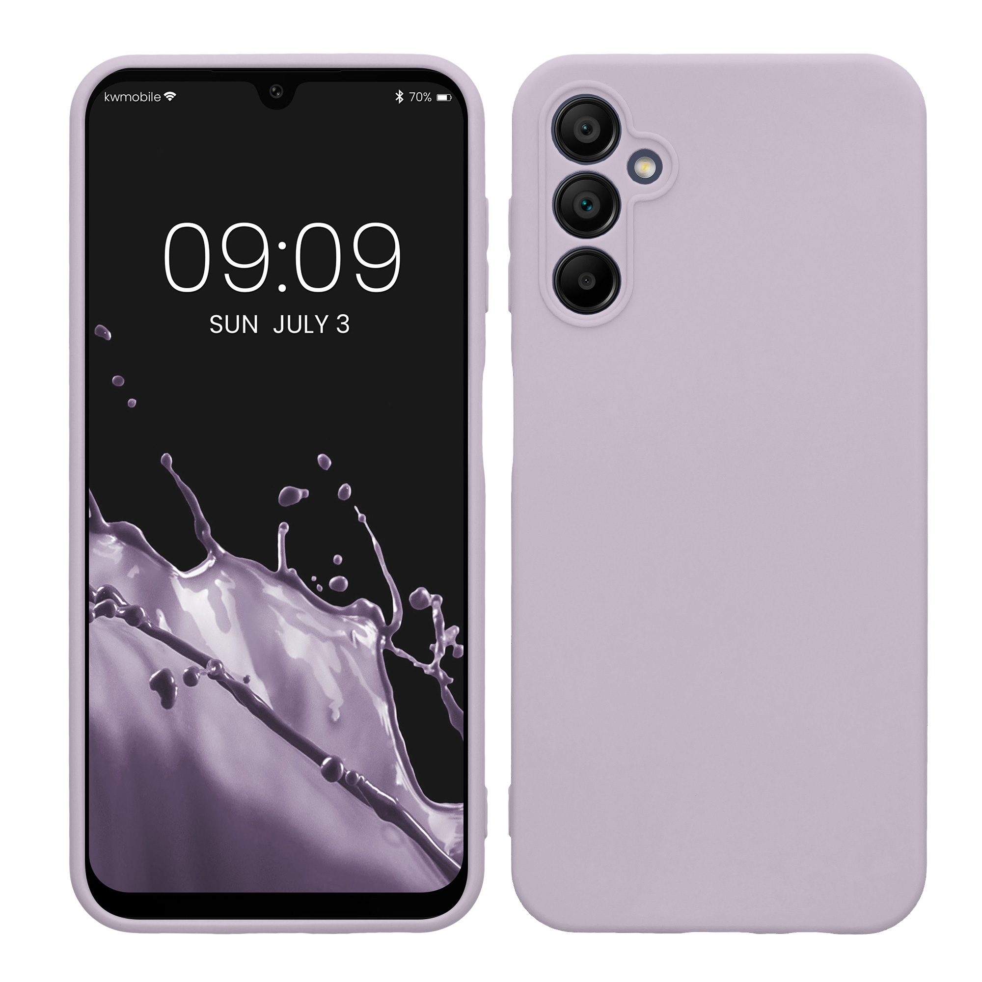 Kryt na mobil Samsung Galaxy A14 5G kwmobile slim matný TPU Levandulová