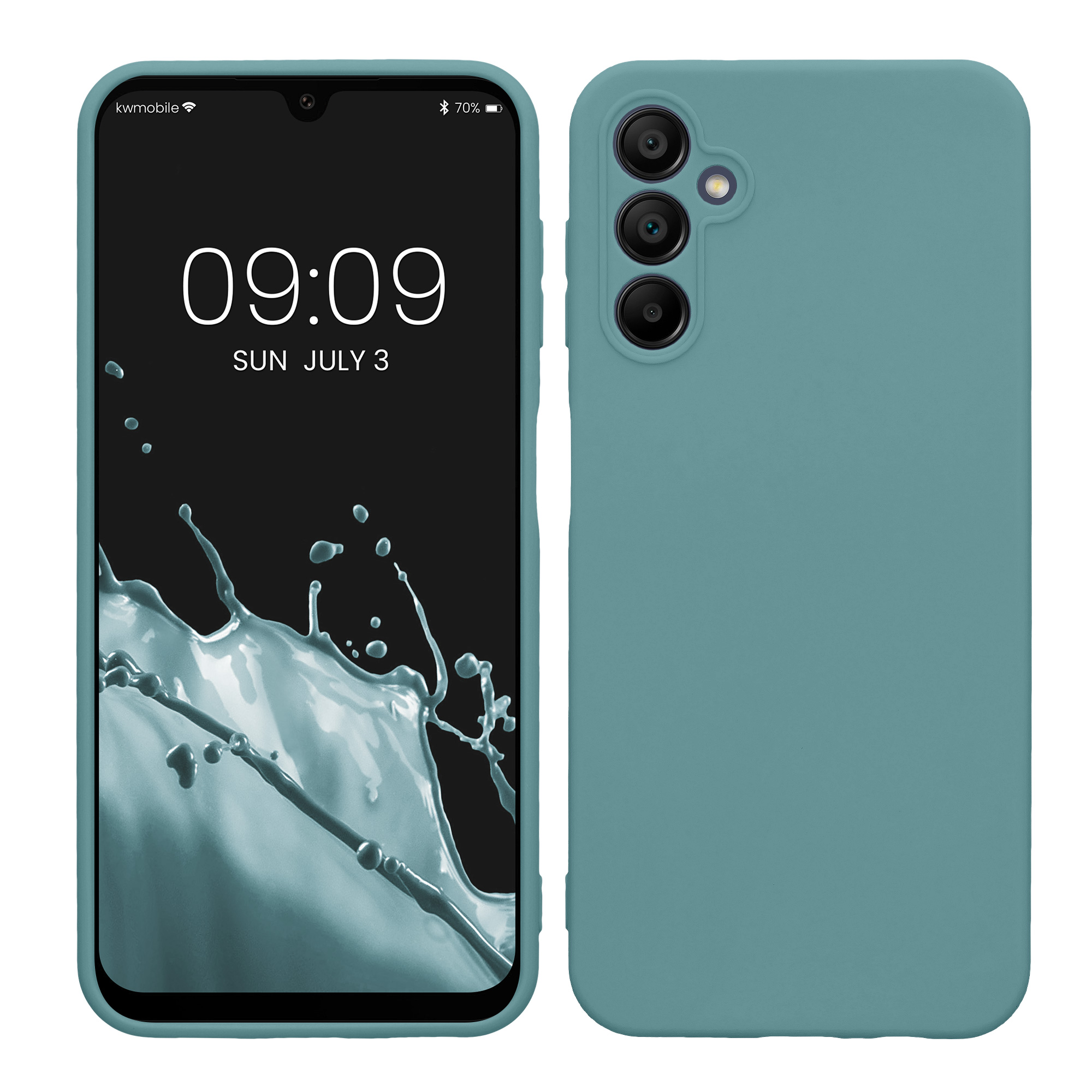 Kryt na mobil Samsung Galaxy A14 5G kwmobile slim matný TPU Arktická noc