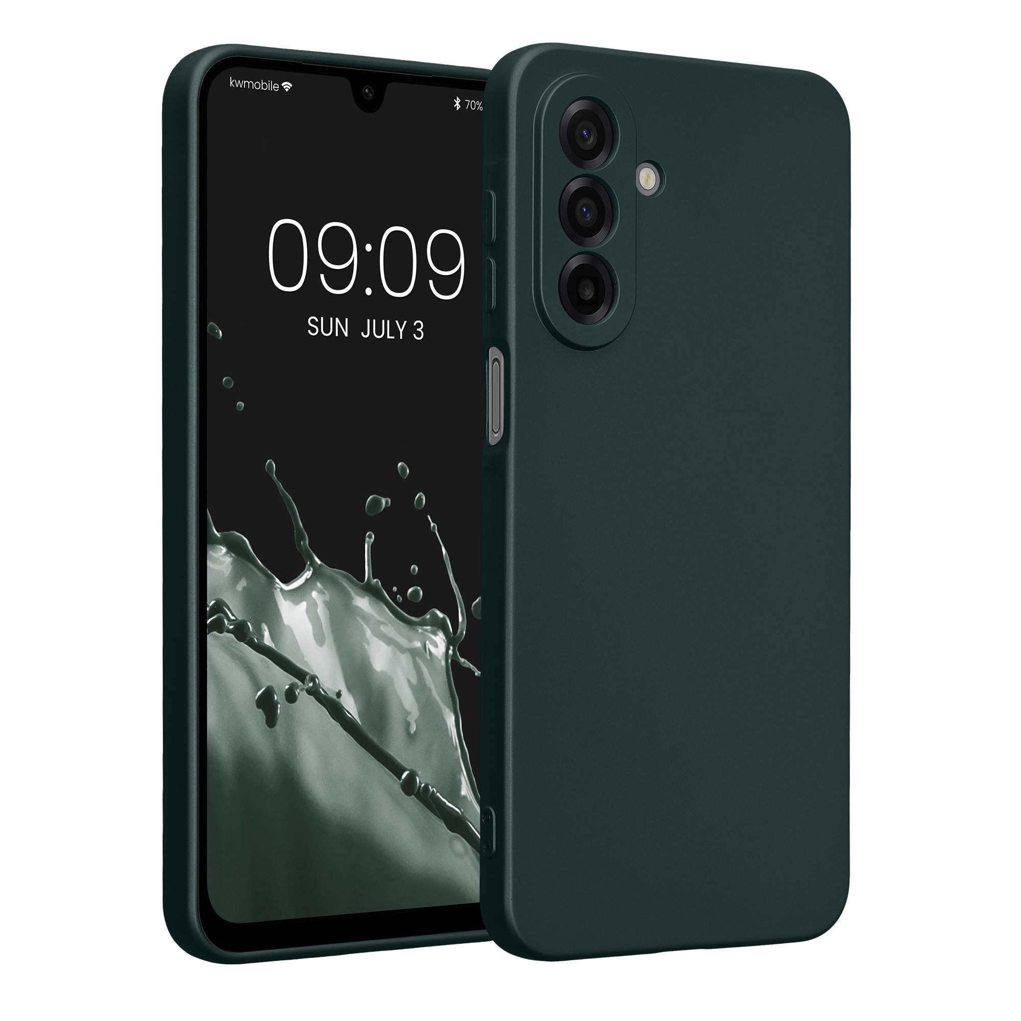 Metalický kryt na mobil Samsung Galaxy A17 4G / 5G kwmobile metalicky petrolejový