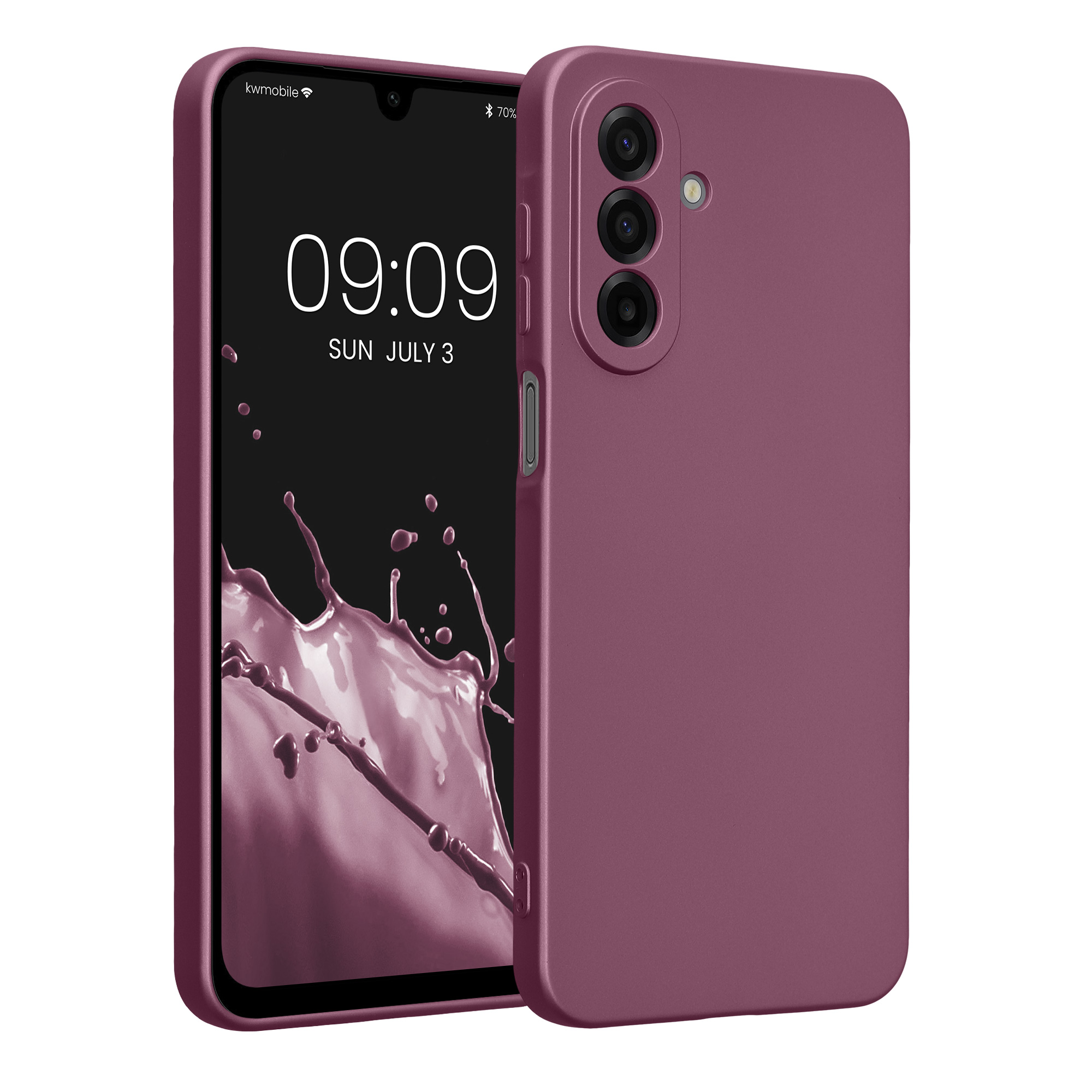 Metalický kryt na mobil Samsung Galaxy A17 4G / 5G kwmobile metalicky levandulový