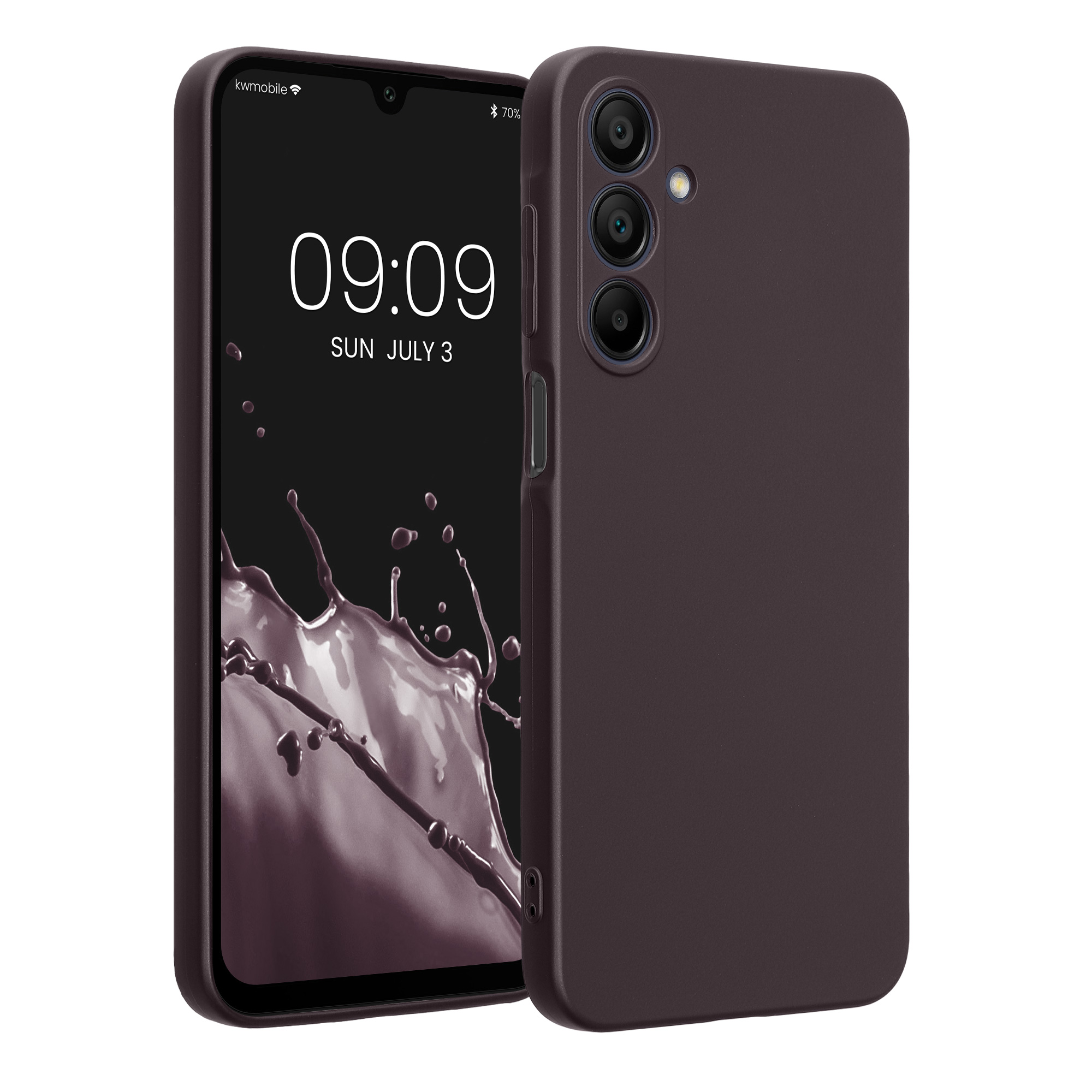 Kryt na mobil Samsung Galaxy A16 5G kwmobile TPU metalický Metalická ostružinová
