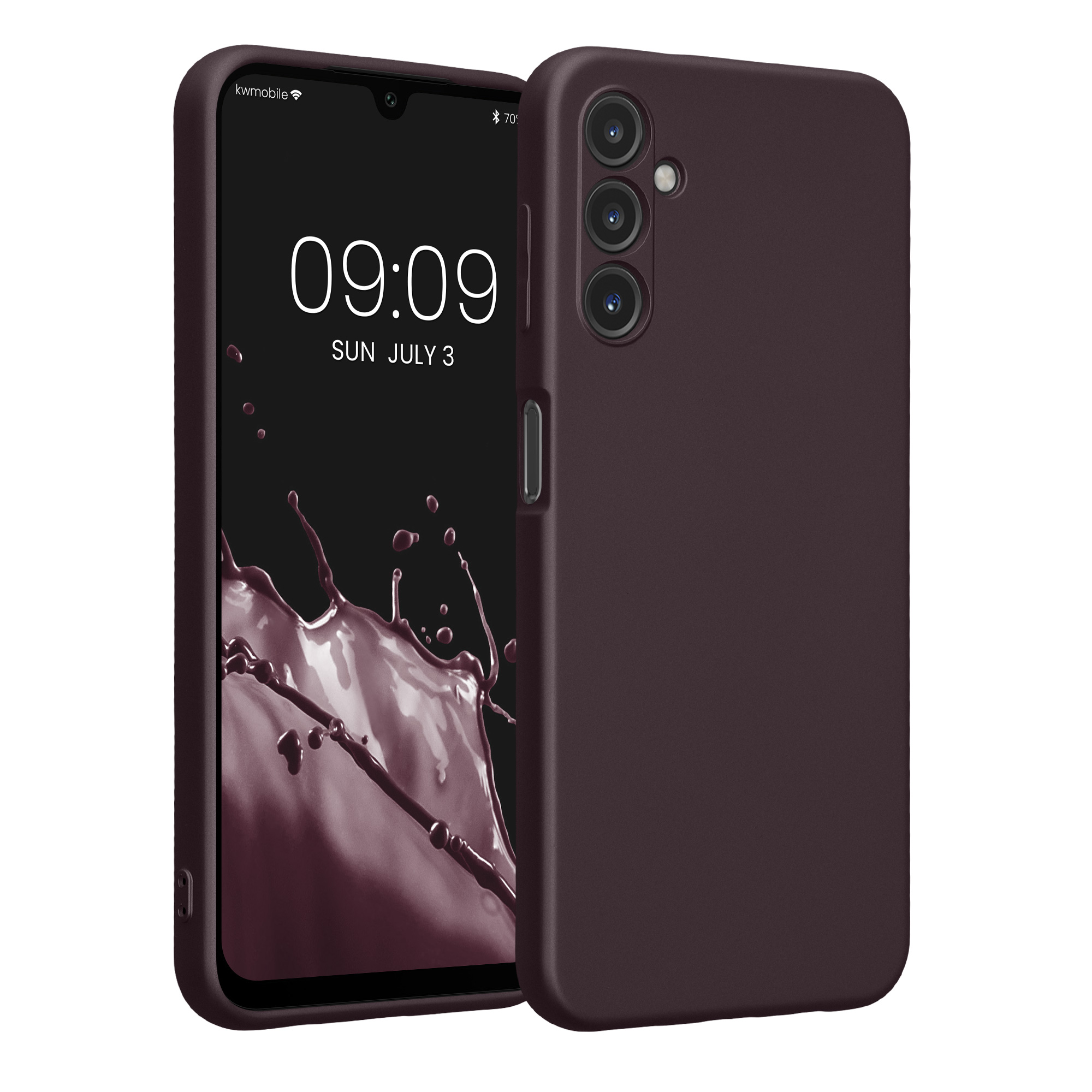 Kryt na mobil Samsung Galaxy A14 5G kwmobile TPU metalický Metalická ostružinová