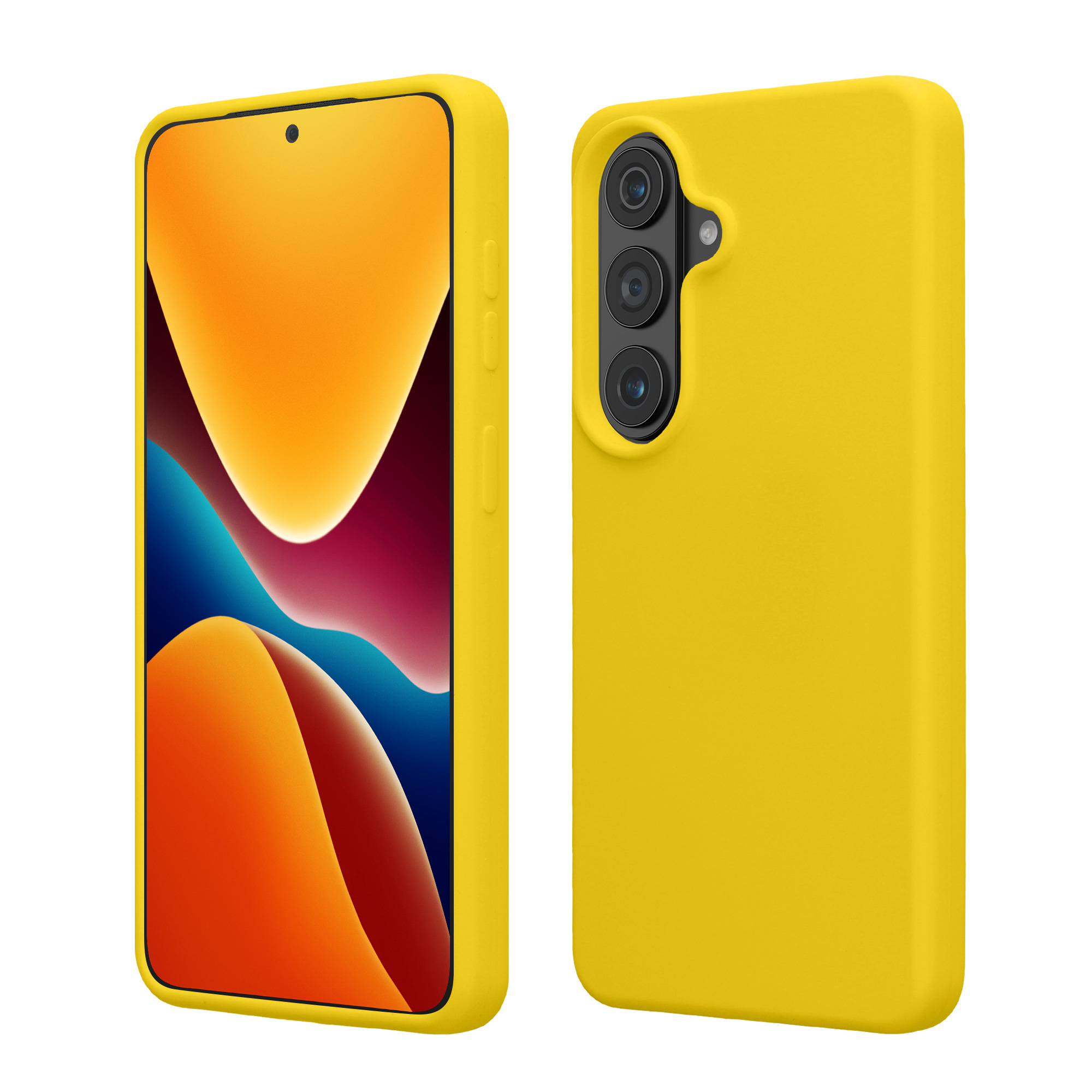 Pouzdro pro Samsung Galaxy S26 kwmobile silikonové - zářivě žlutá