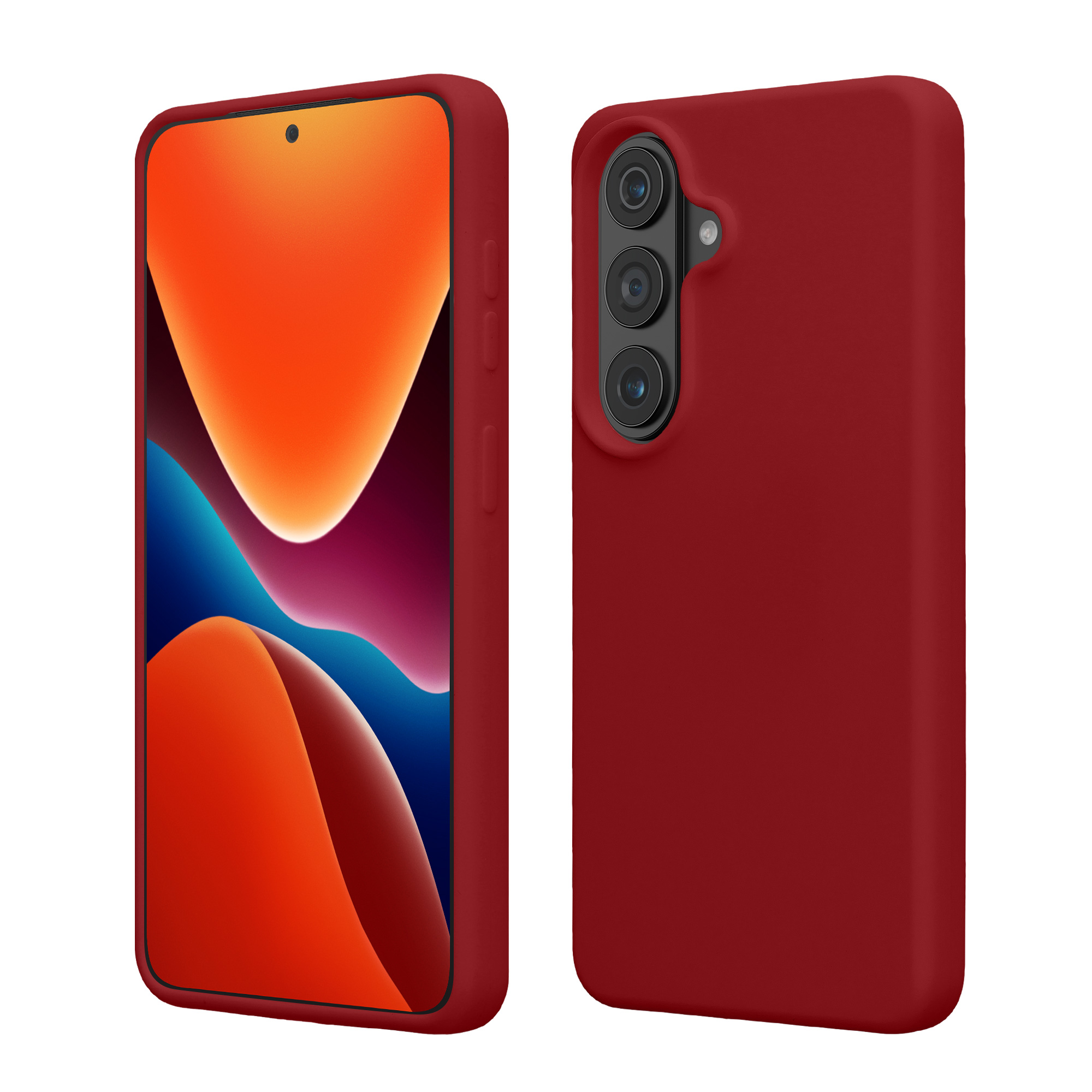 Pouzdro pro Samsung Galaxy S26 kwmobile silikonové - rebarborová červená