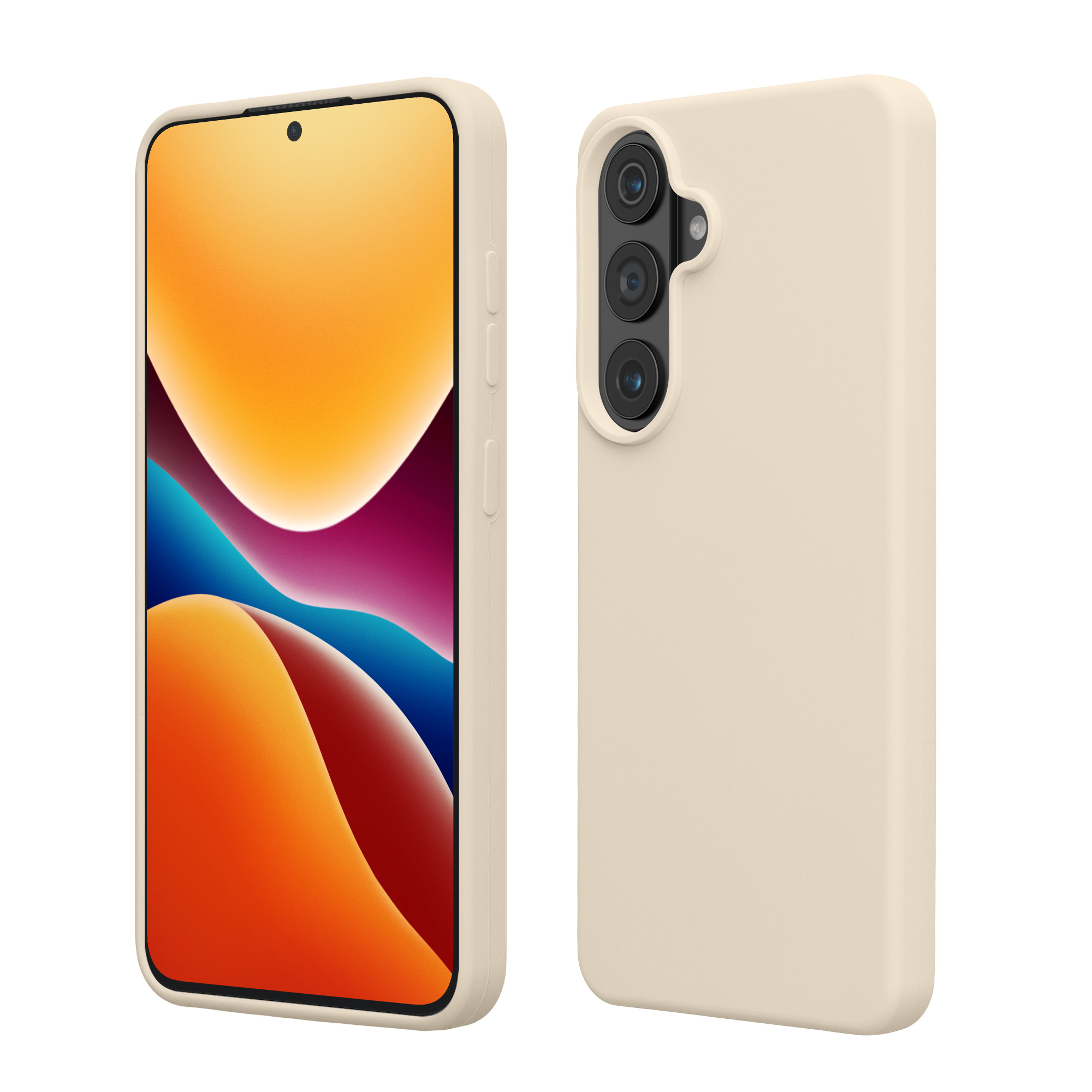 Pouzdro pro Samsung Galaxy S26 Plus kwmobile silikonové - krémová