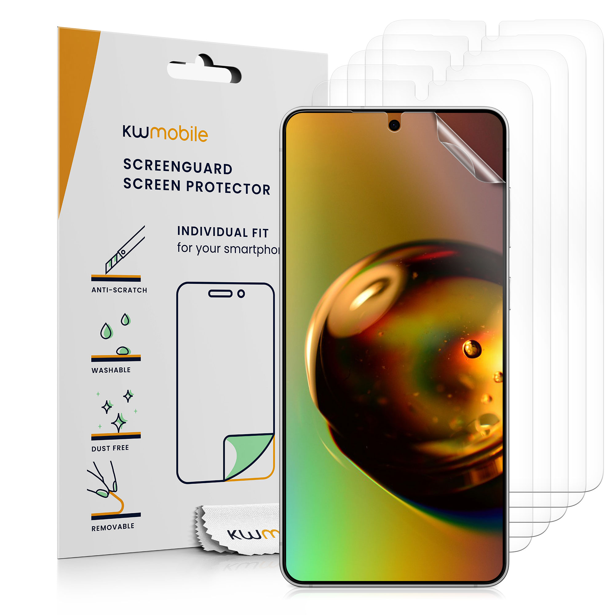 6x čirá ochranná fólie kwmobile Samsung Galaxy S26 Ultra
