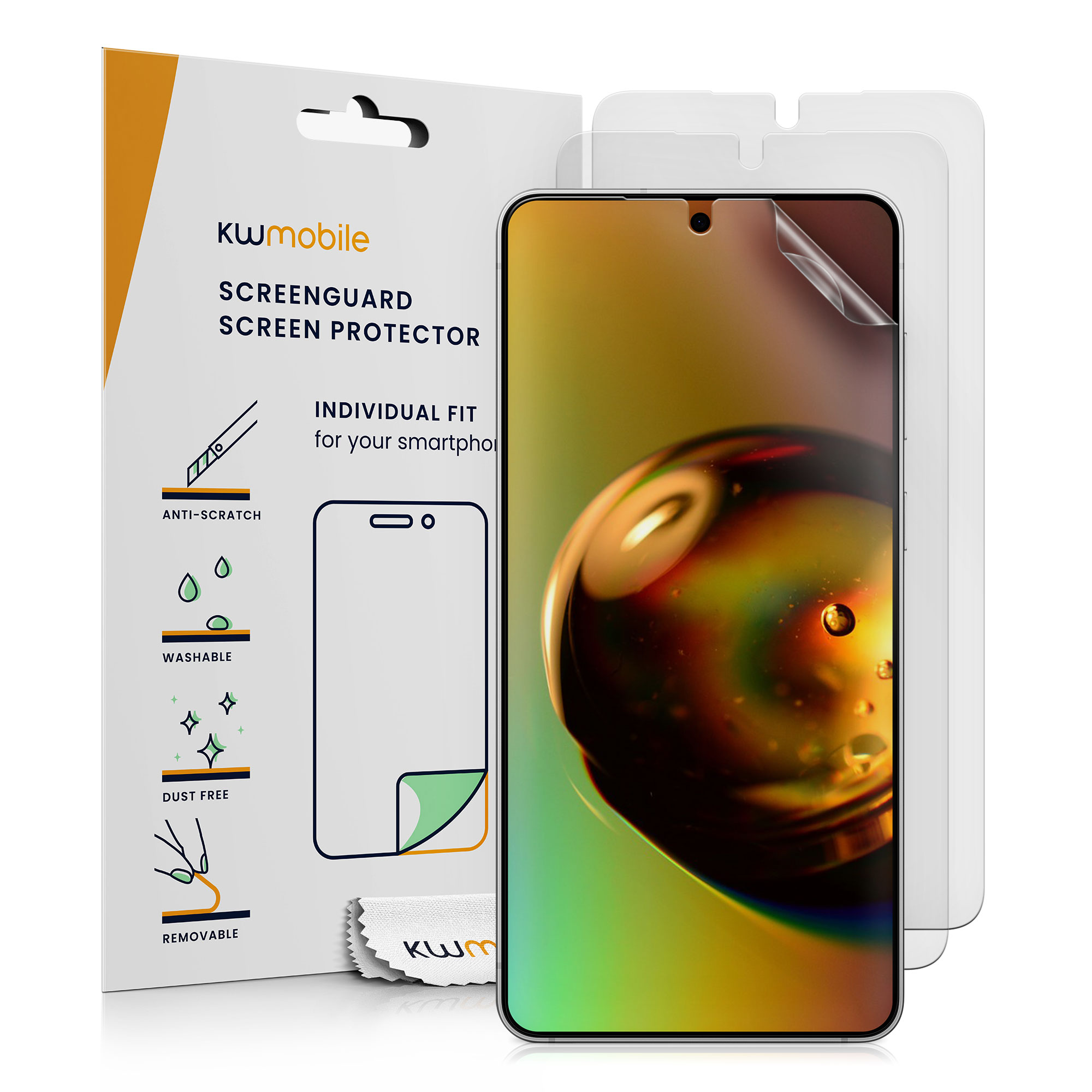 3x matná ochranná fólie kwmobile Samsung Galaxy S26 Plus