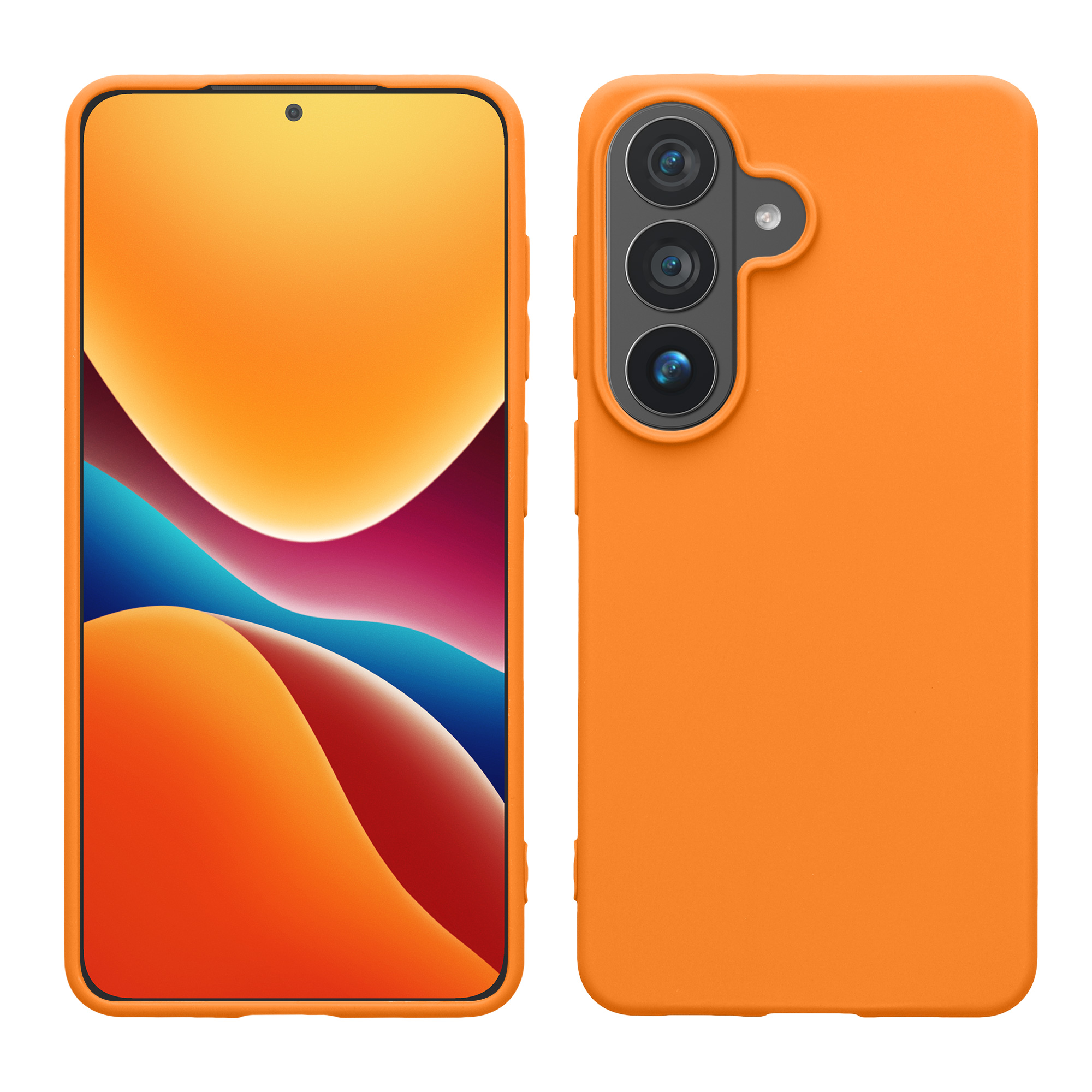 Kryt na mobil Samsung Galaxy S26 kwmobile oranžová Fruity Orange