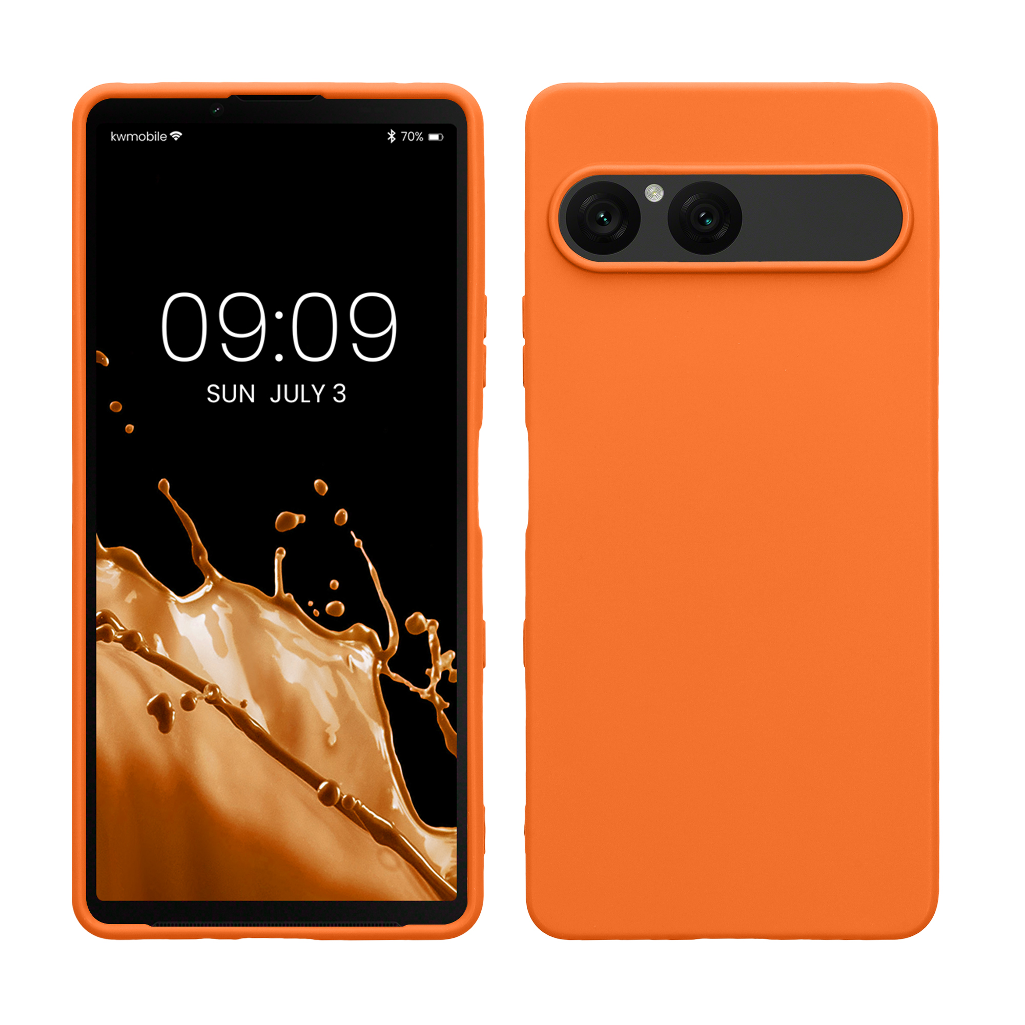 Kryt na mobil kwmobile - Sony Xperia 10 VII - oranžová