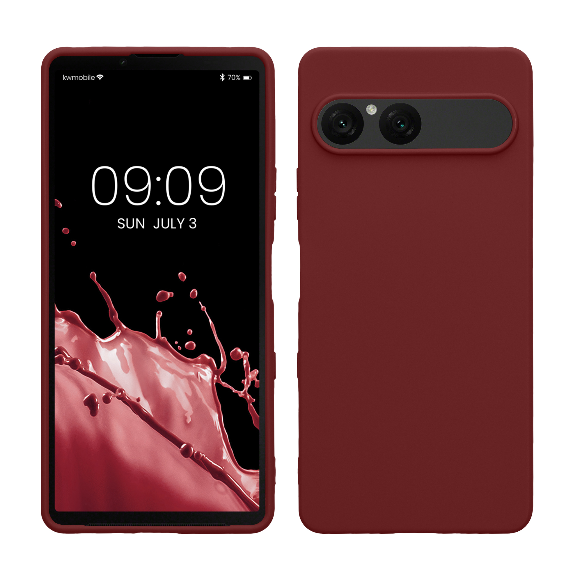 Pouzdro pro Sony Xperia 10 VII kwmobile TPU - vínově fialová