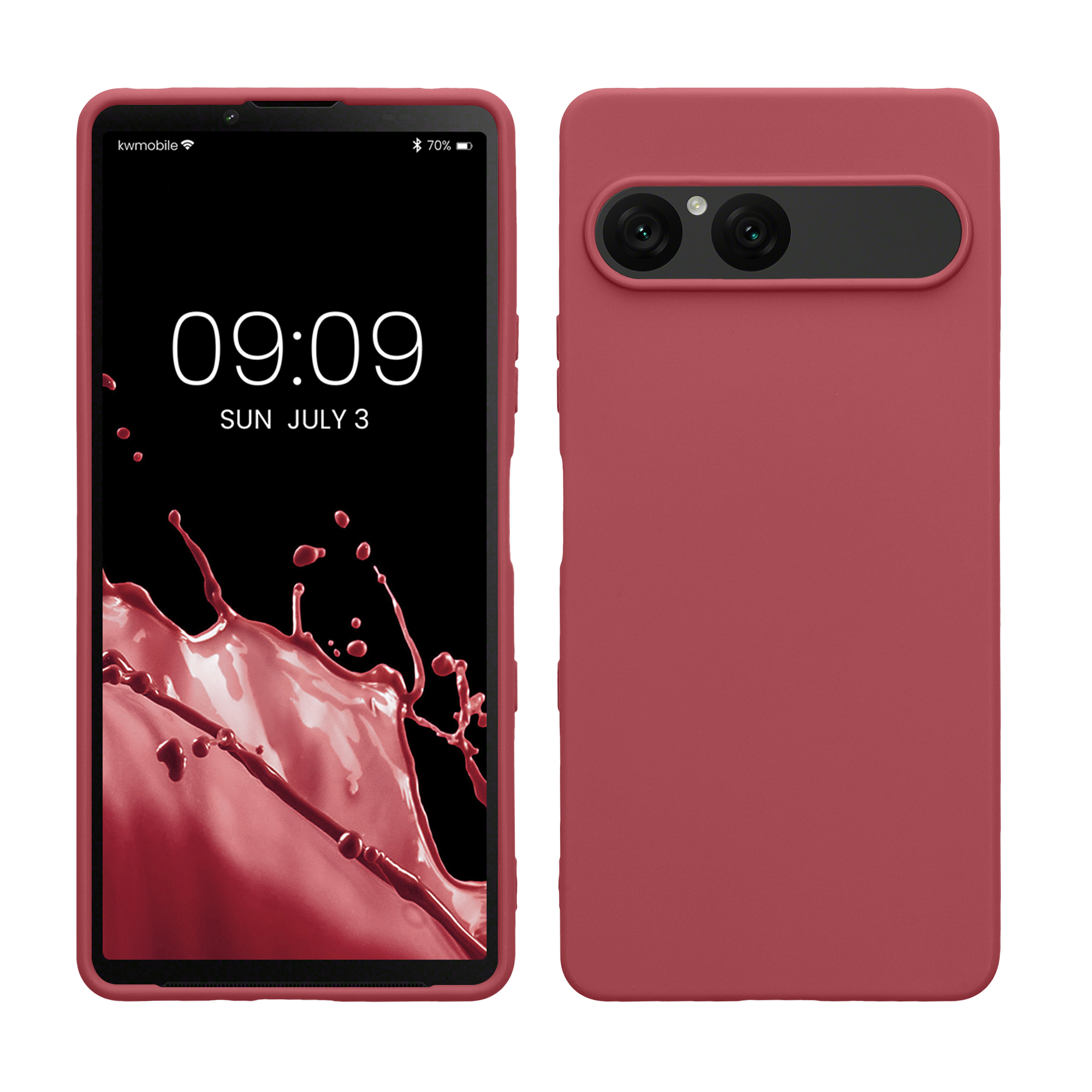 Pouzdro pro Sony Xperia 10 VII kwmobile TPU - tmavě starorůžová