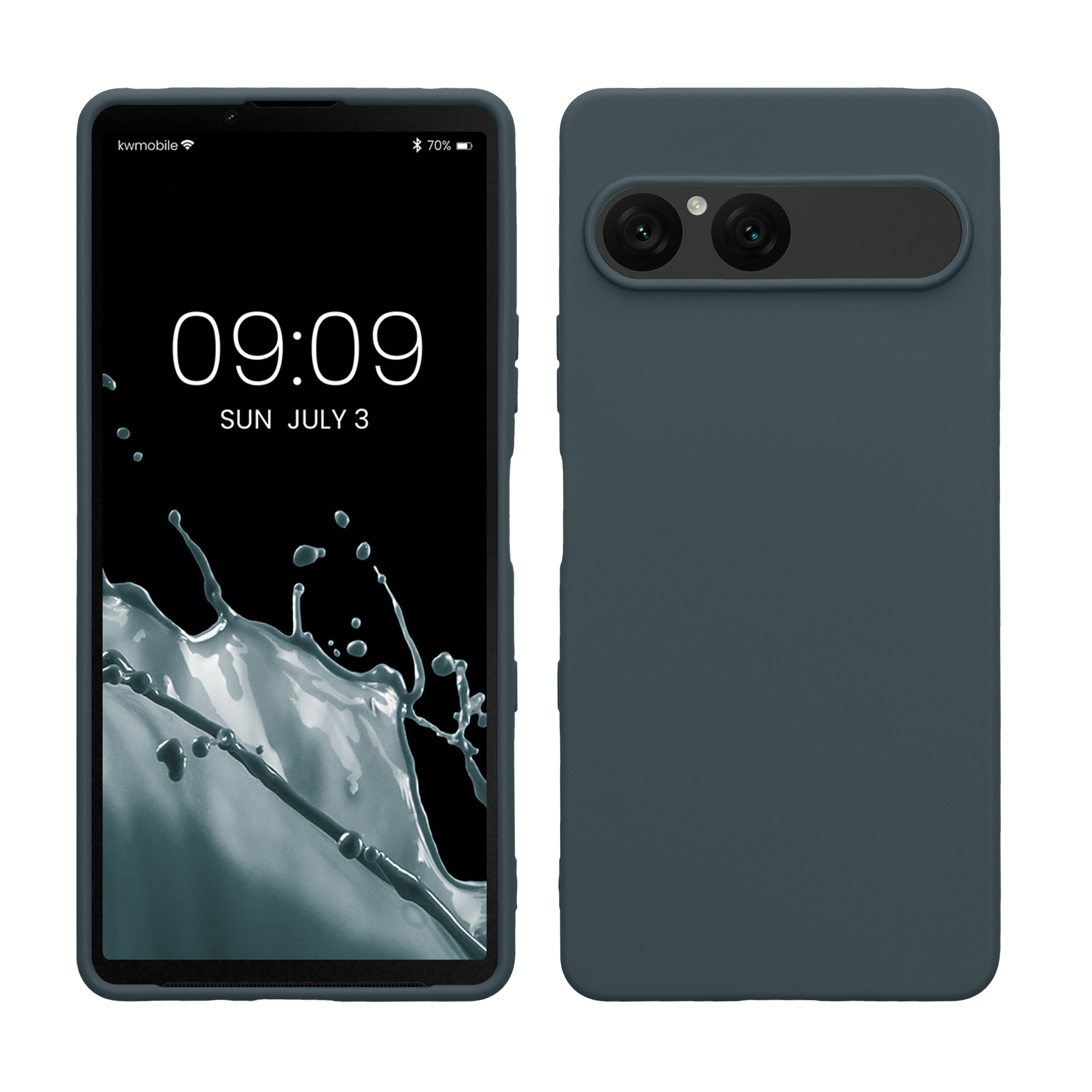 Pouzdro pro Sony Xperia 10 VII kwmobile TPU - tmavá antracitová