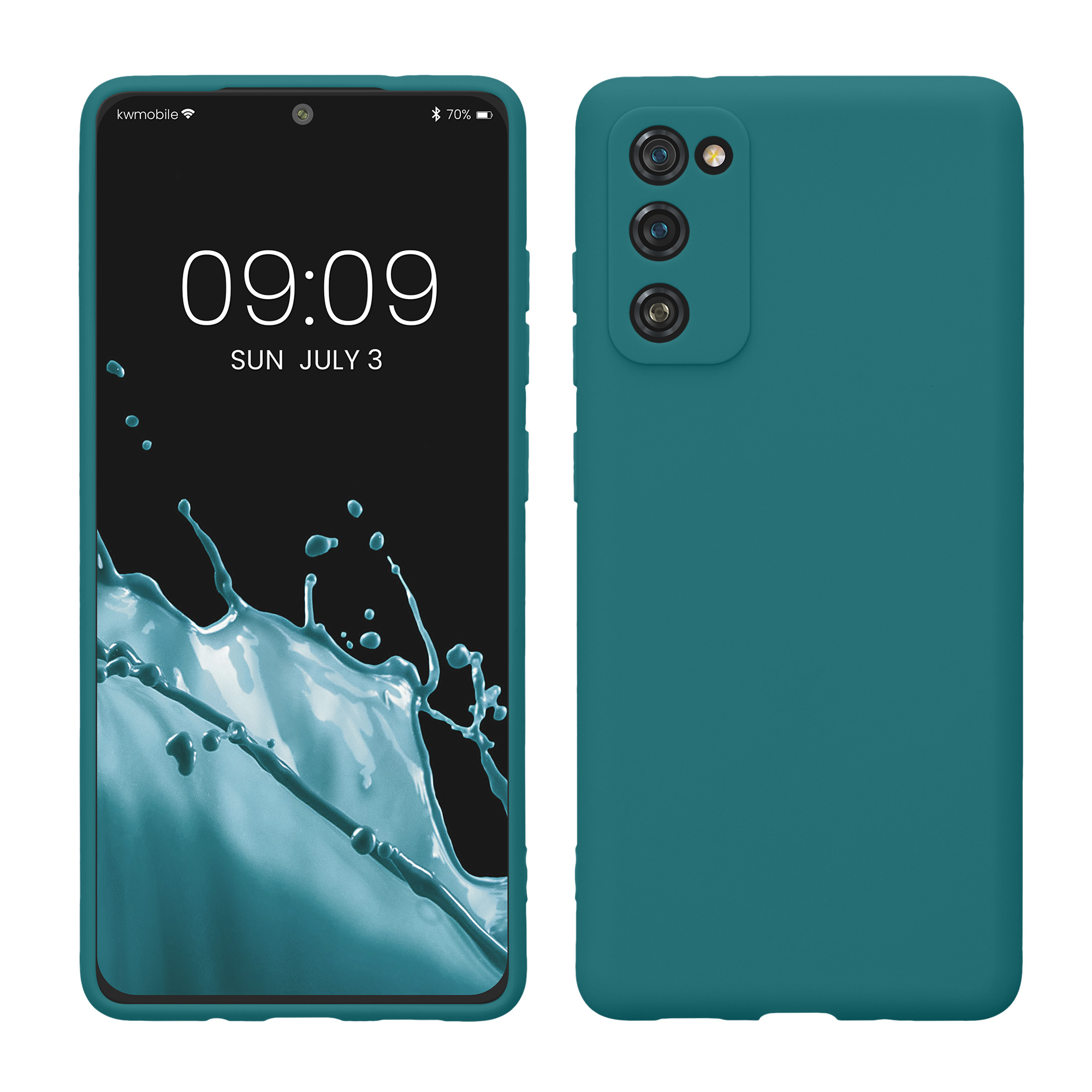 Matný kryt na mobil Samsung Galaxy S20 FE kwmobile matně petrolejový