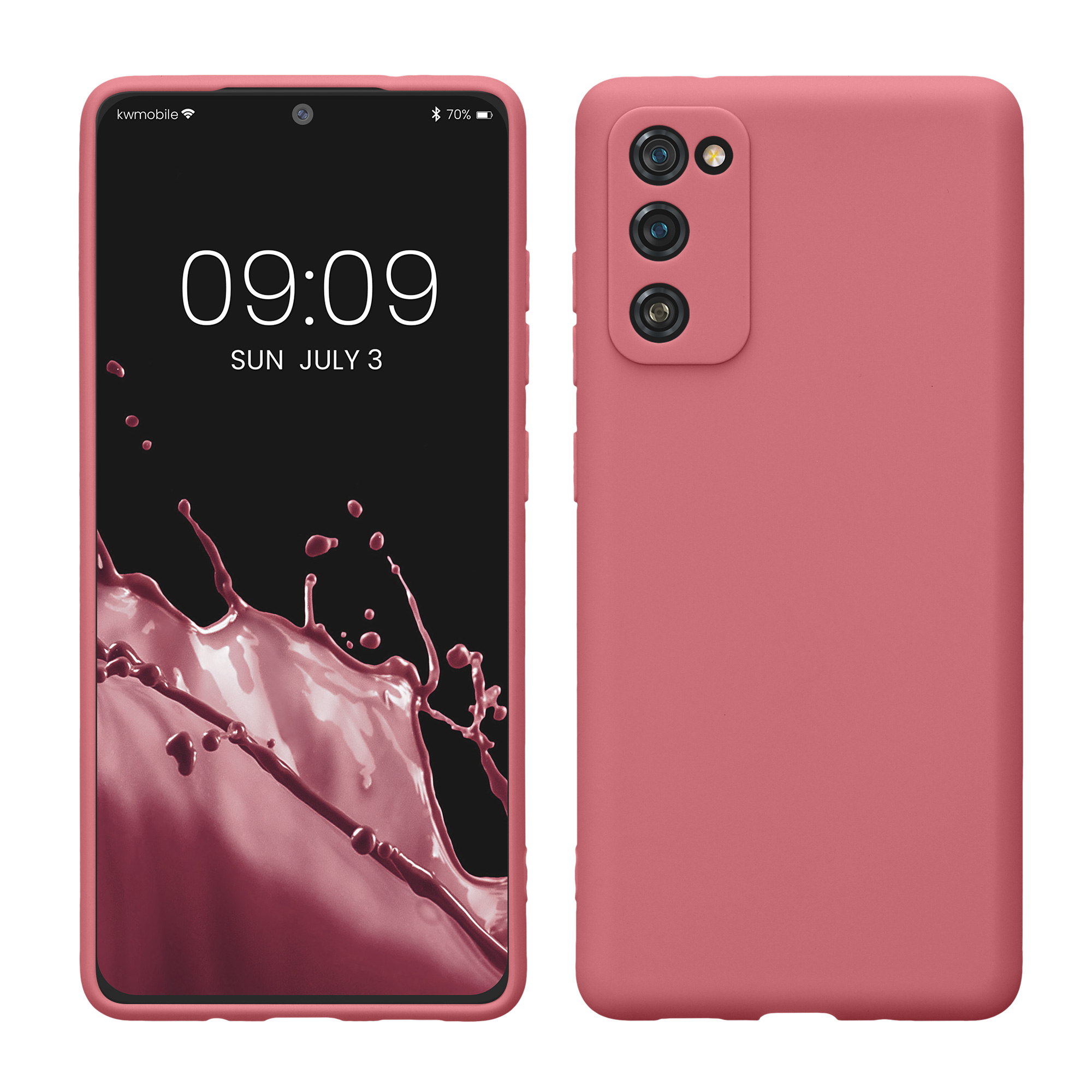 Pouzdro pro Samsung Galaxy S20 FE kwmobile tenké TPU - tmavě starorůžová