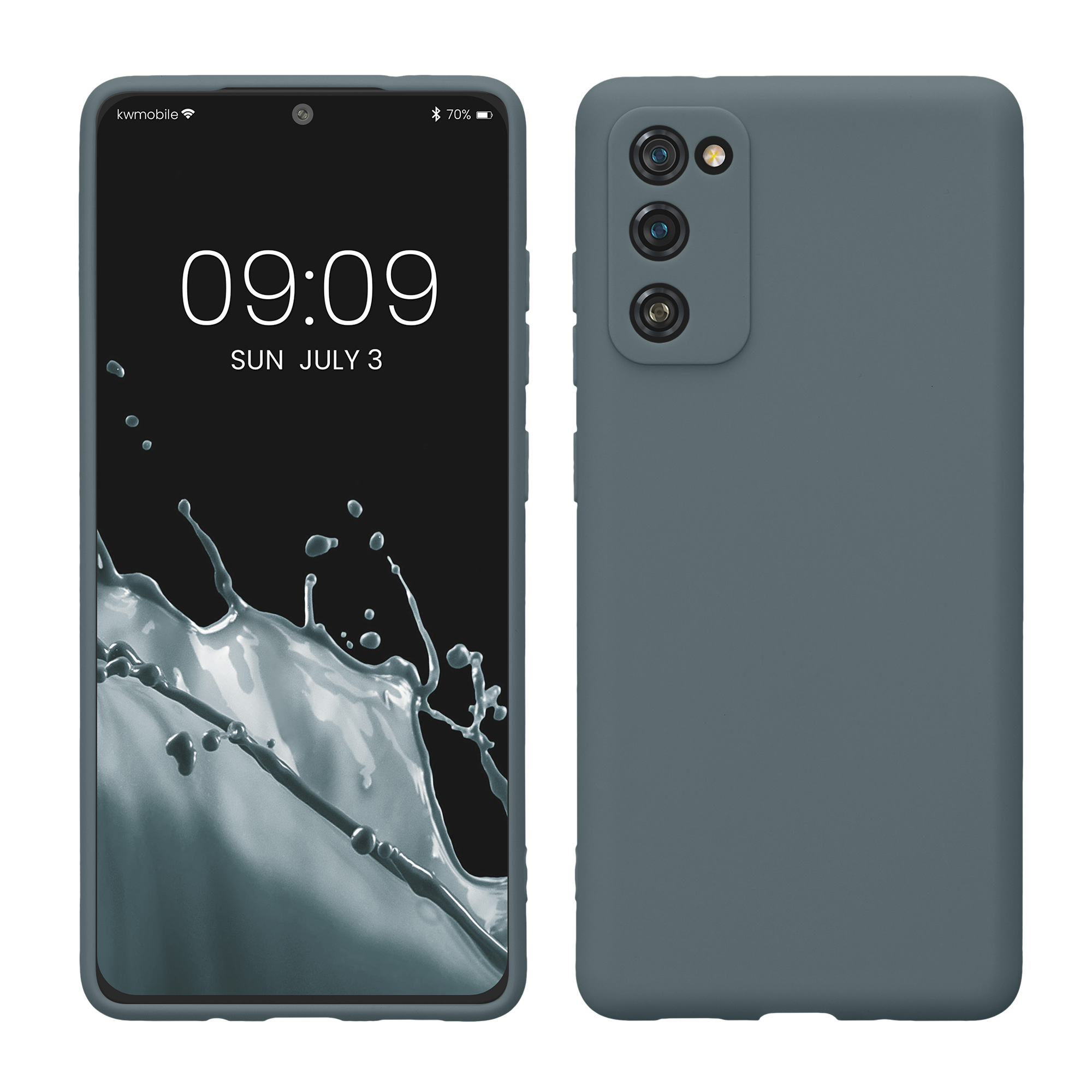Pouzdro pro Samsung Galaxy S20 FE kwmobile tenké TPU - tmavá antracitová