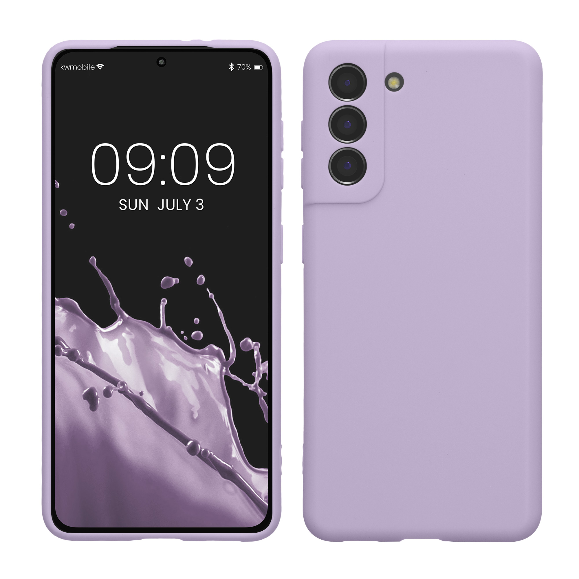 Matný kryt na mobil Samsung Galaxy S21 kwmobile levandulový