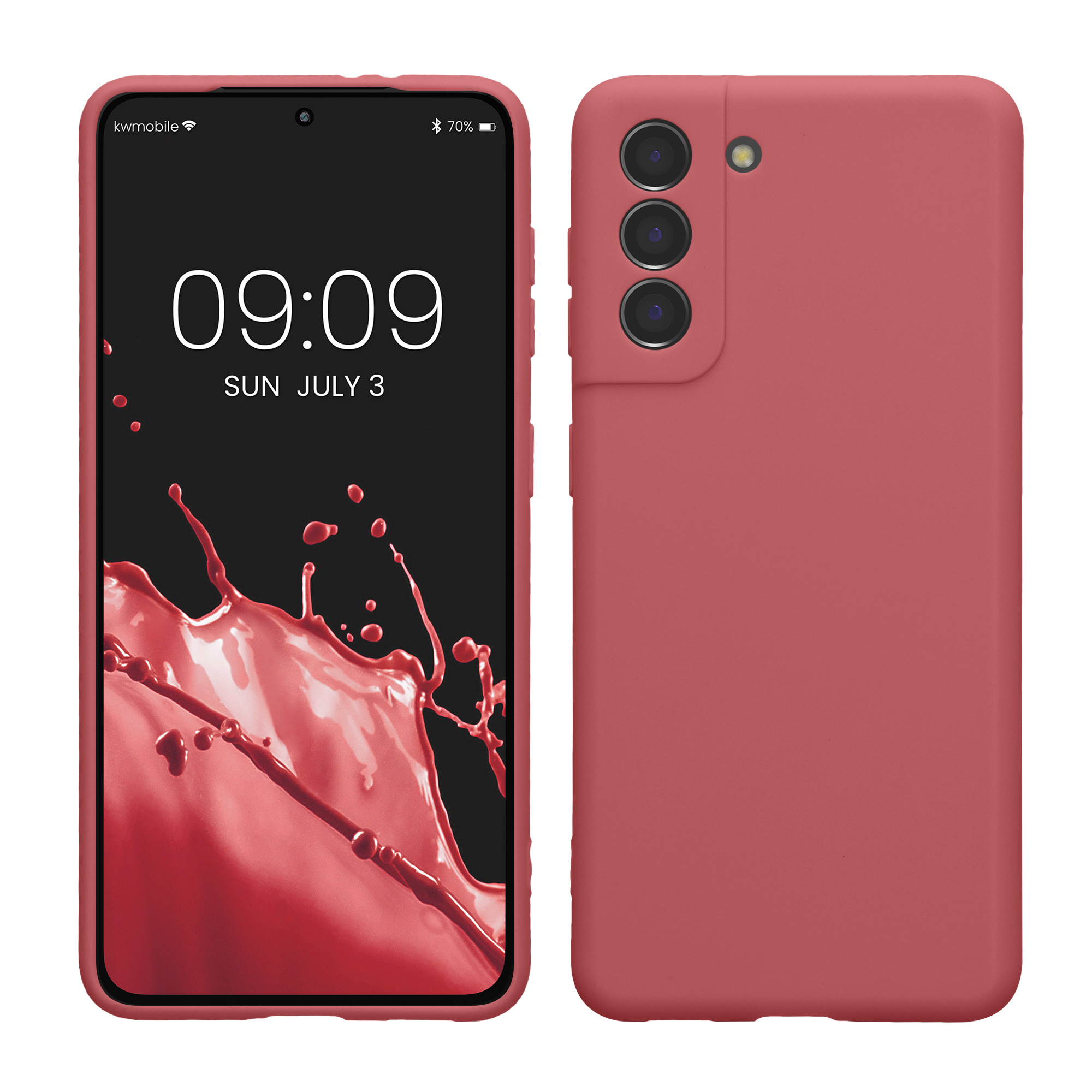 Pouzdro pro Samsung Galaxy S21 kwmobile tenké TPU - tmavě starorůžová