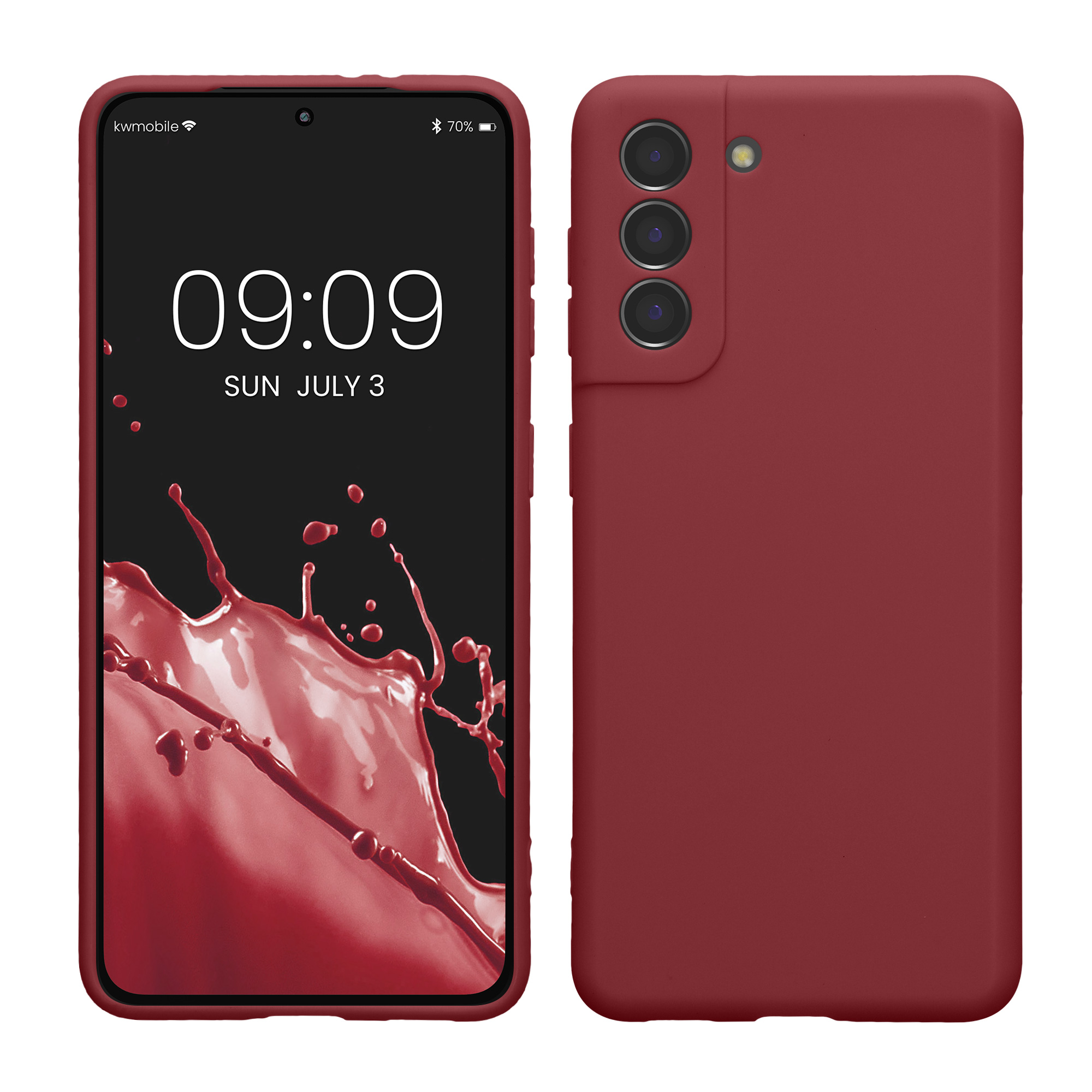 Pouzdro pro Samsung Galaxy S21 kwmobile tenké TPU - vínově fialová