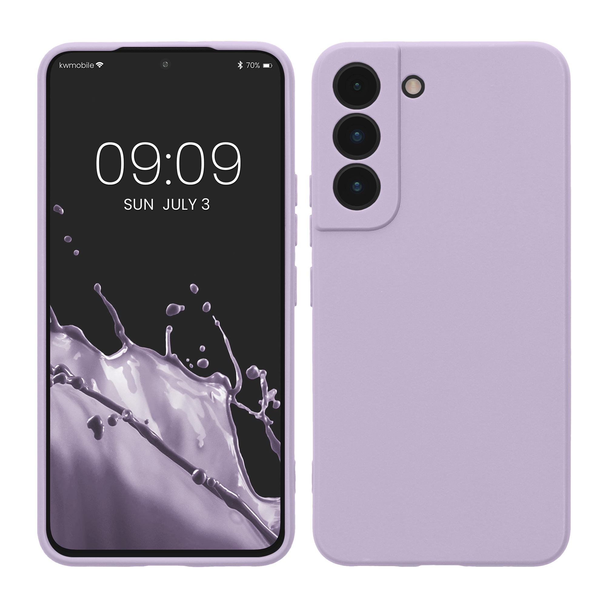 Kryt na mobil Galaxy S22 kwmobile Soft Matte levandulová