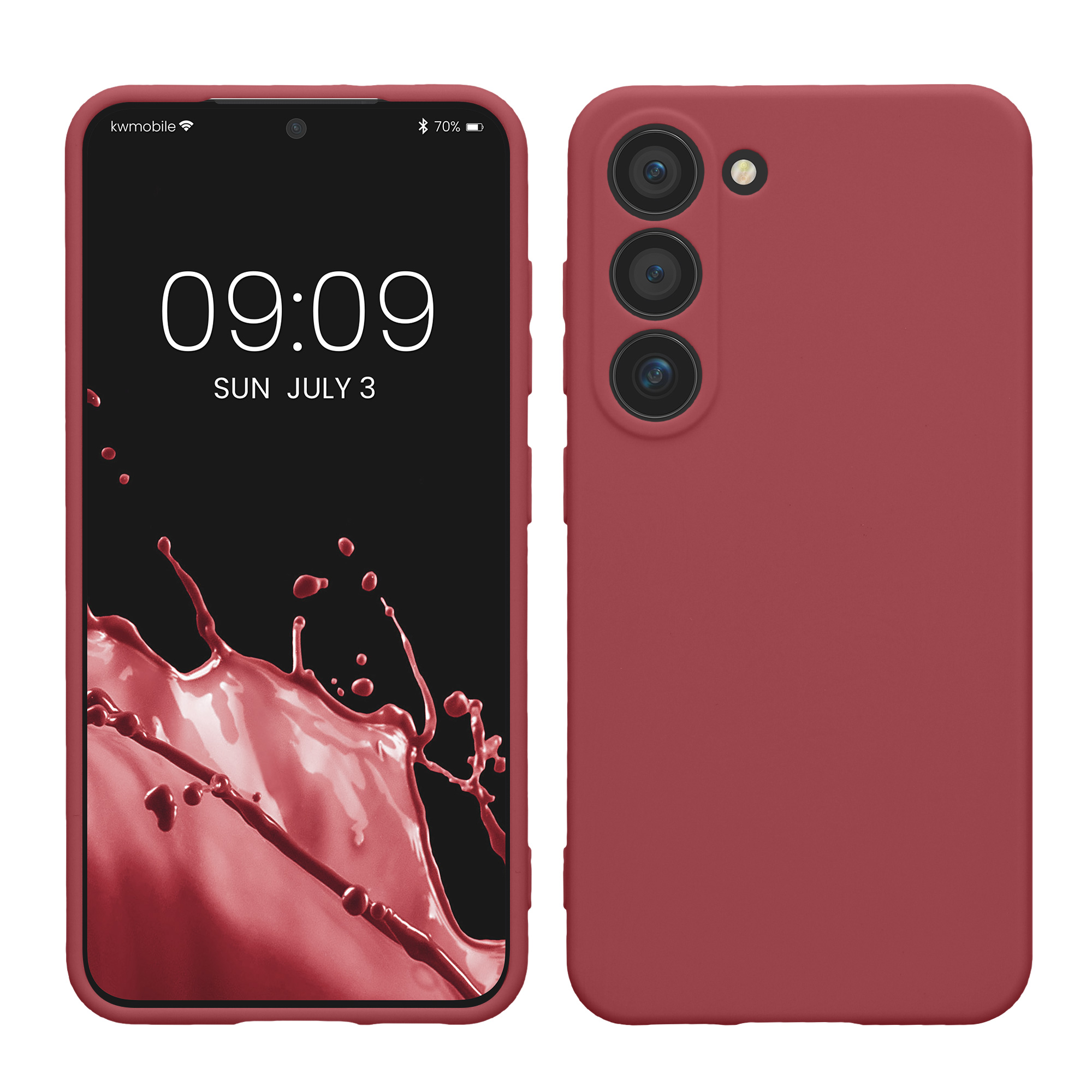 Pouzdro pro Samsung Galaxy S23 kwmobile tenké TPU - tmavě starorůžová