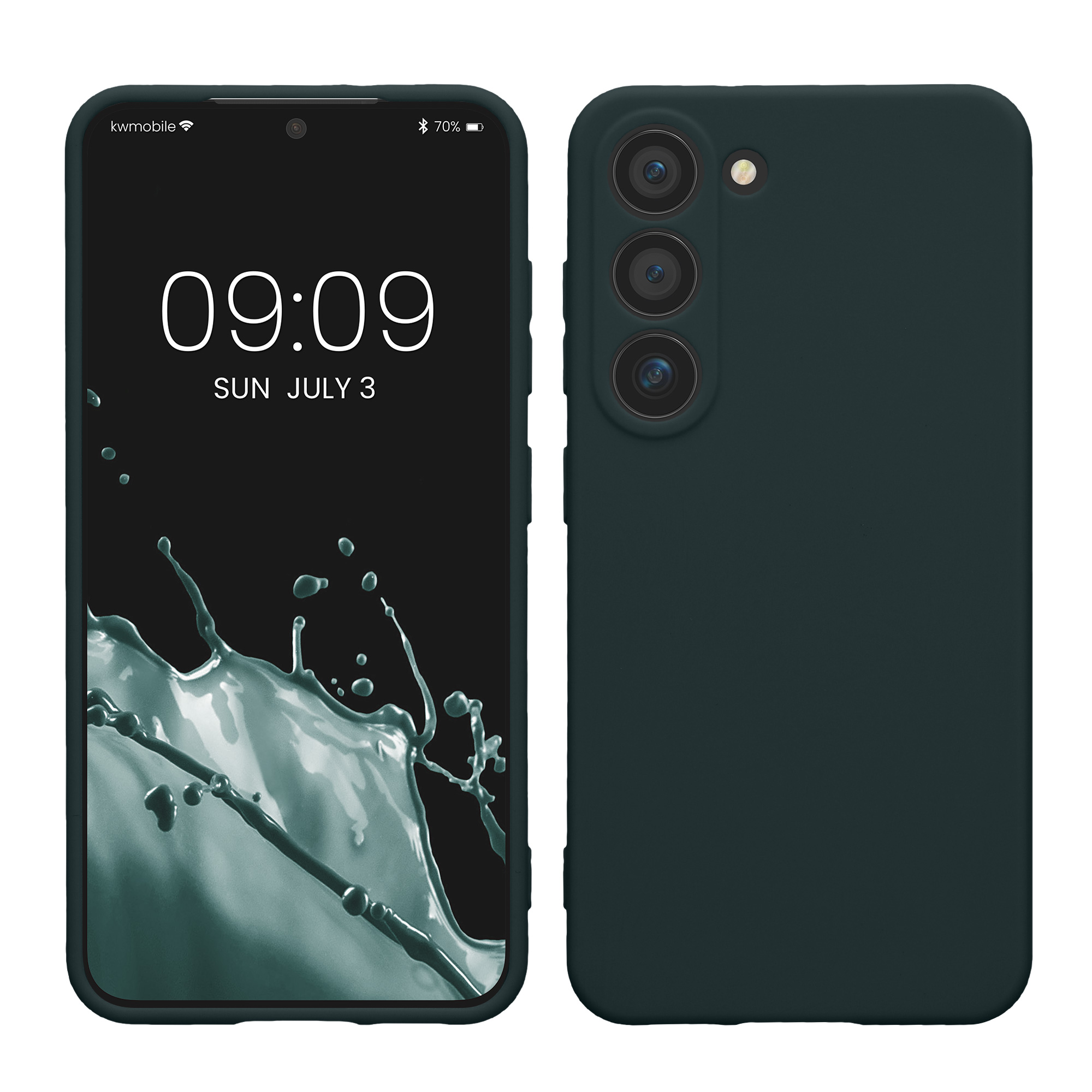 Pouzdro pro Samsung Galaxy S23 kwmobile tenké TPU - tmavá antracitová