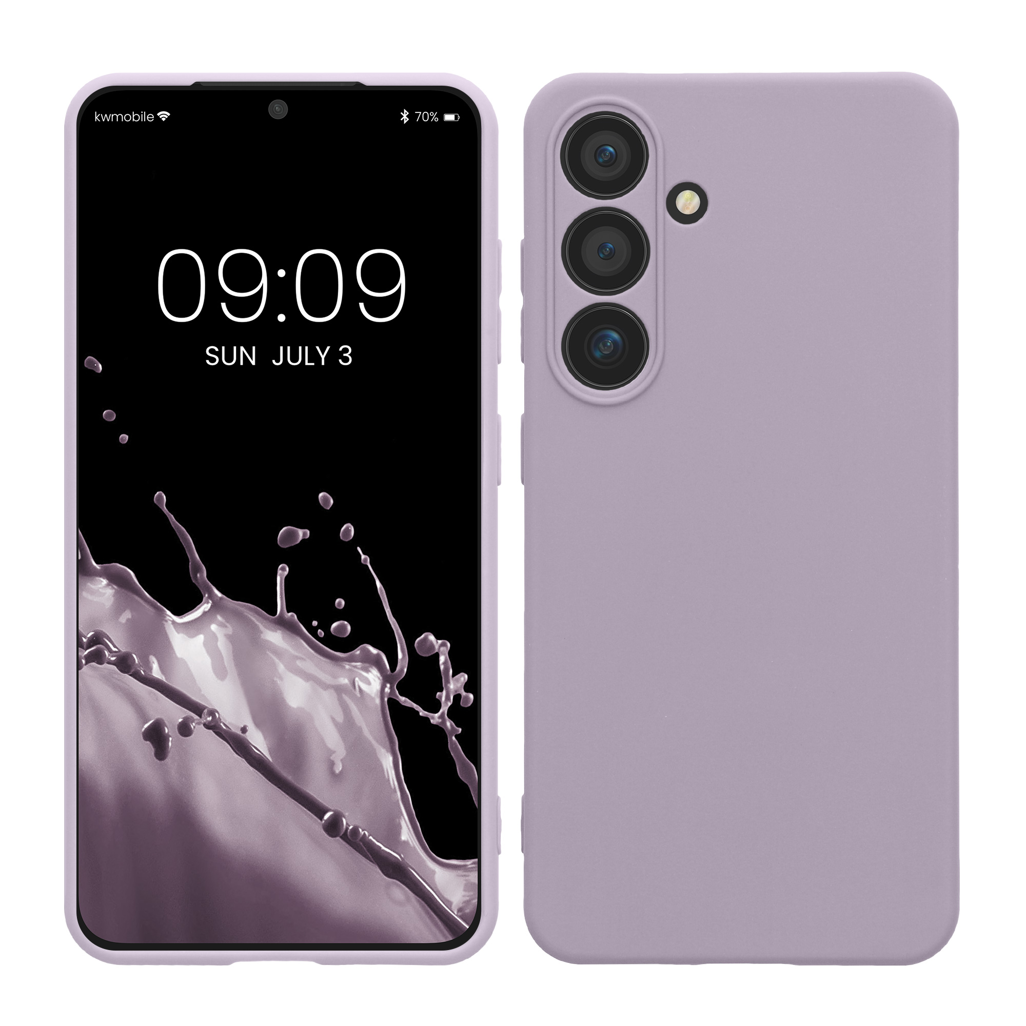 Pouzdro pro Samsung Galaxy S24 kwmobile tenké TPU - levandulová