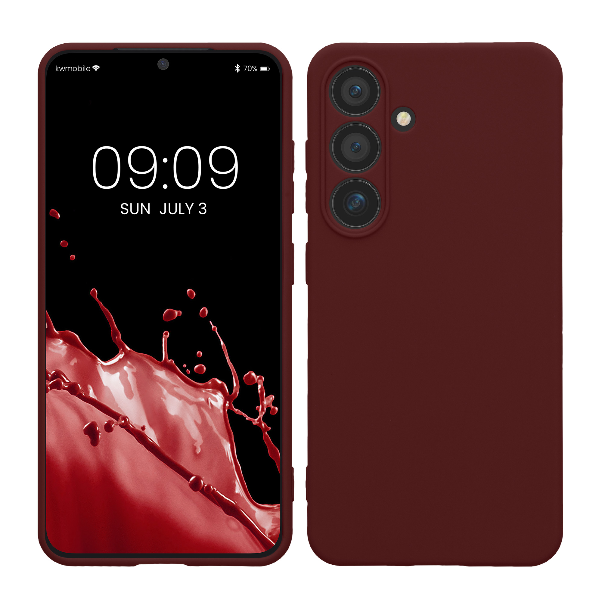 Pouzdro pro Samsung Galaxy S24 kwmobile tenké TPU - vínově fialová
