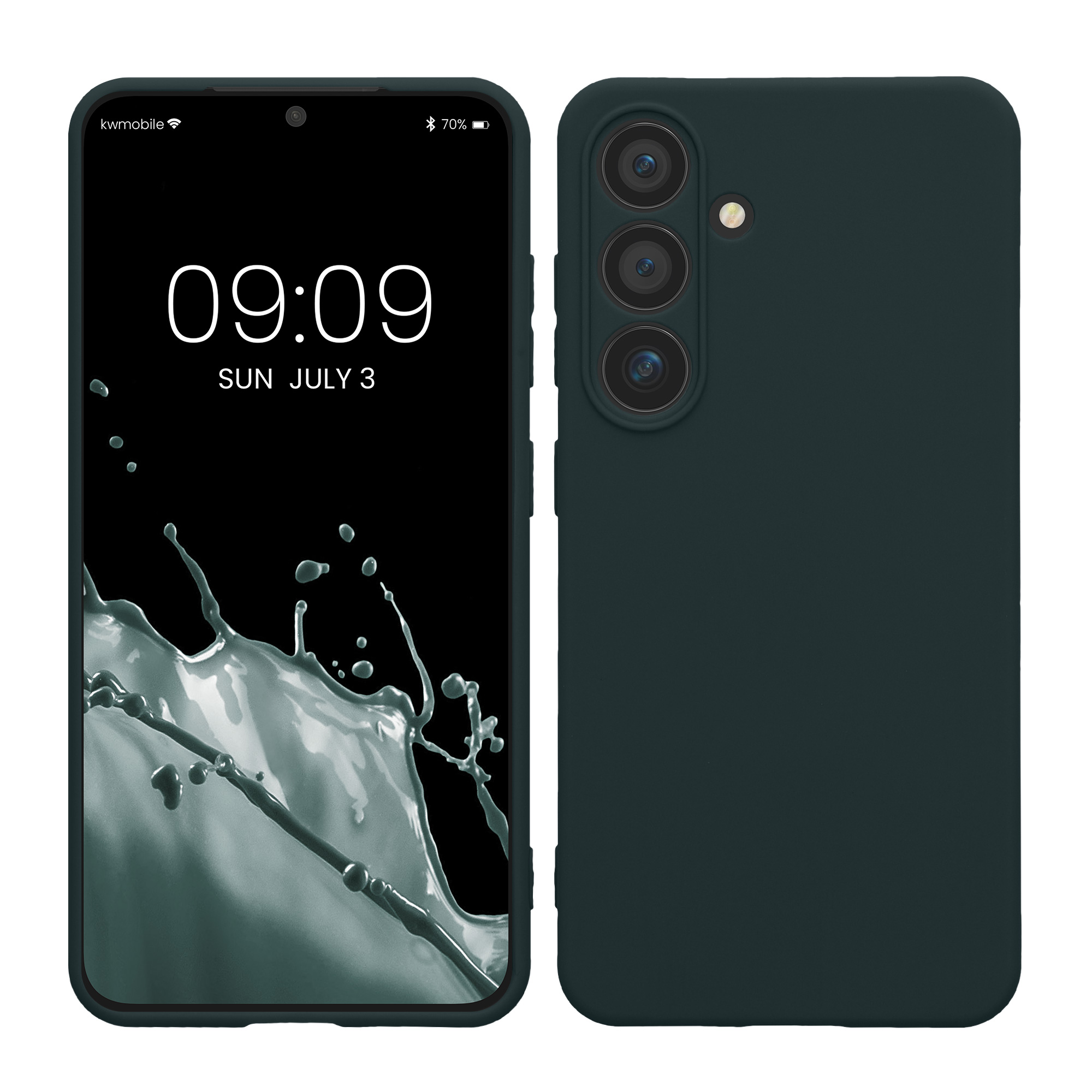 Pouzdro pro Samsung Galaxy S24 kwmobile tenké TPU - tmavá antracitová