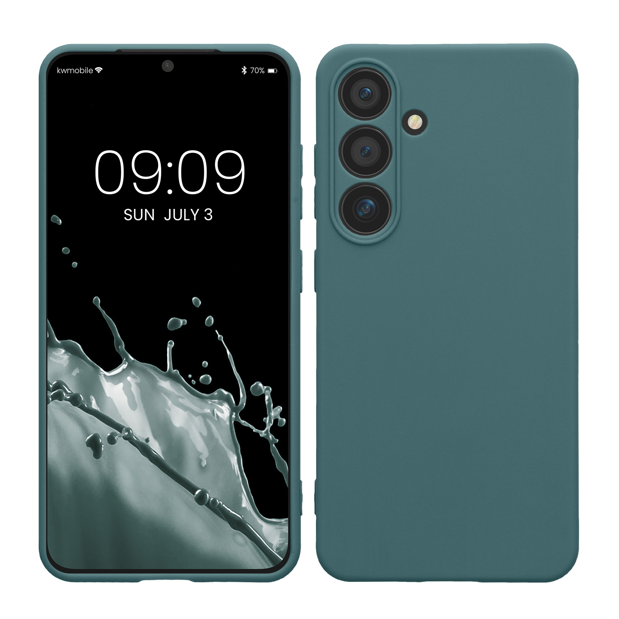Pouzdro pro Samsung Galaxy S24 kwmobile tenké TPU - arktická noc