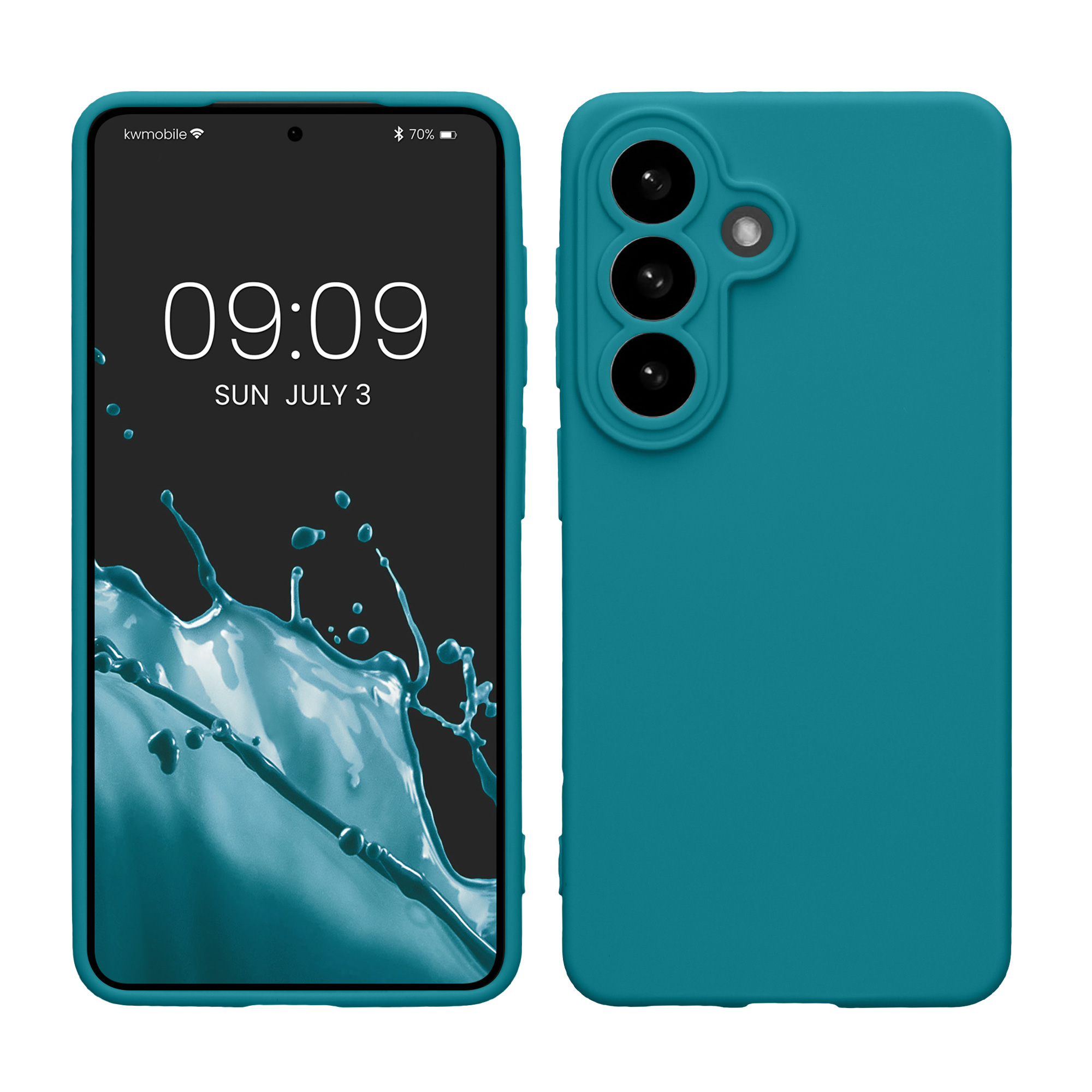 Pouzdro pro Samsung Galaxy S26 kwmobile tenké TPU - matná petrolejová