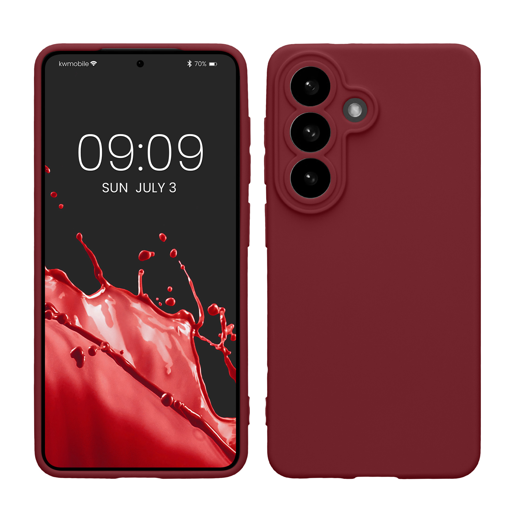 Pouzdro pro Samsung Galaxy S26 kwmobile tenké TPU - vínově fialová