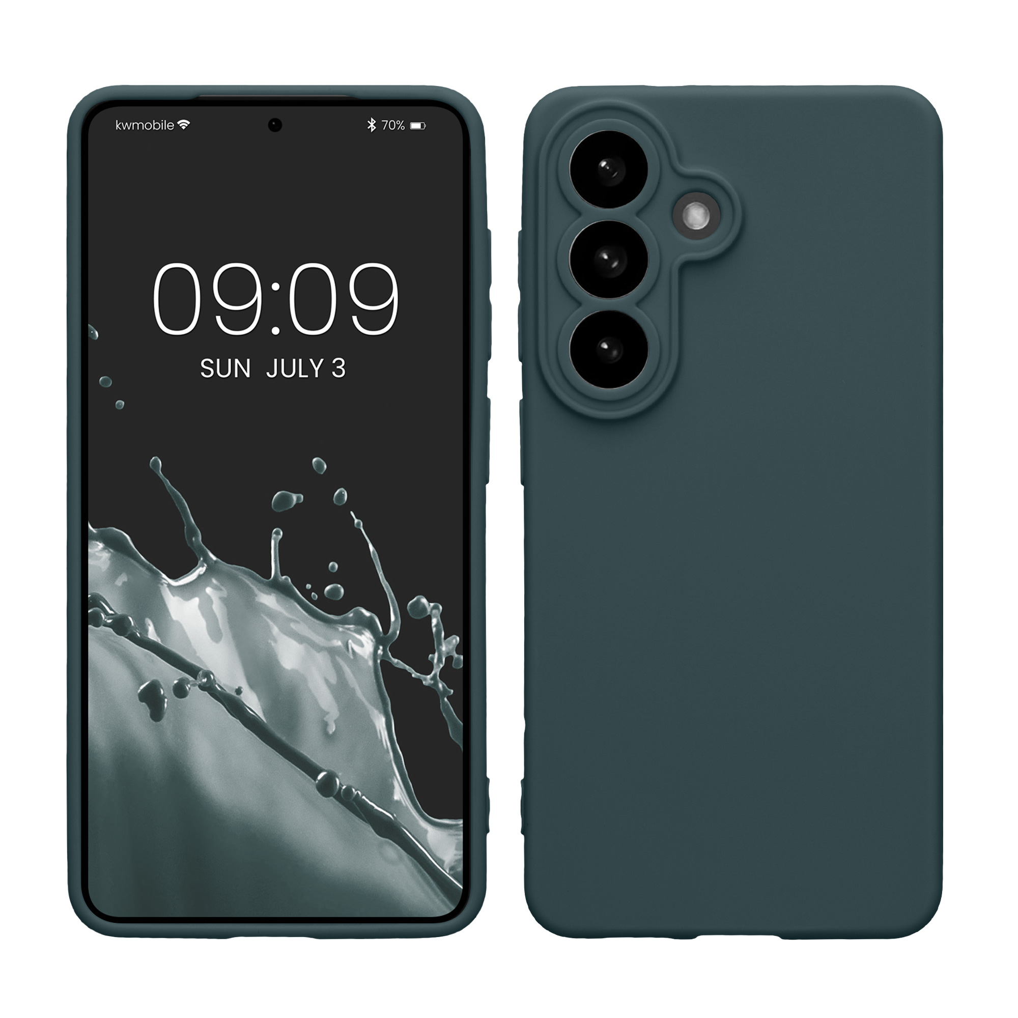 Pouzdro pro Samsung Galaxy S26 kwmobile tenké TPU - tmavá antracitová