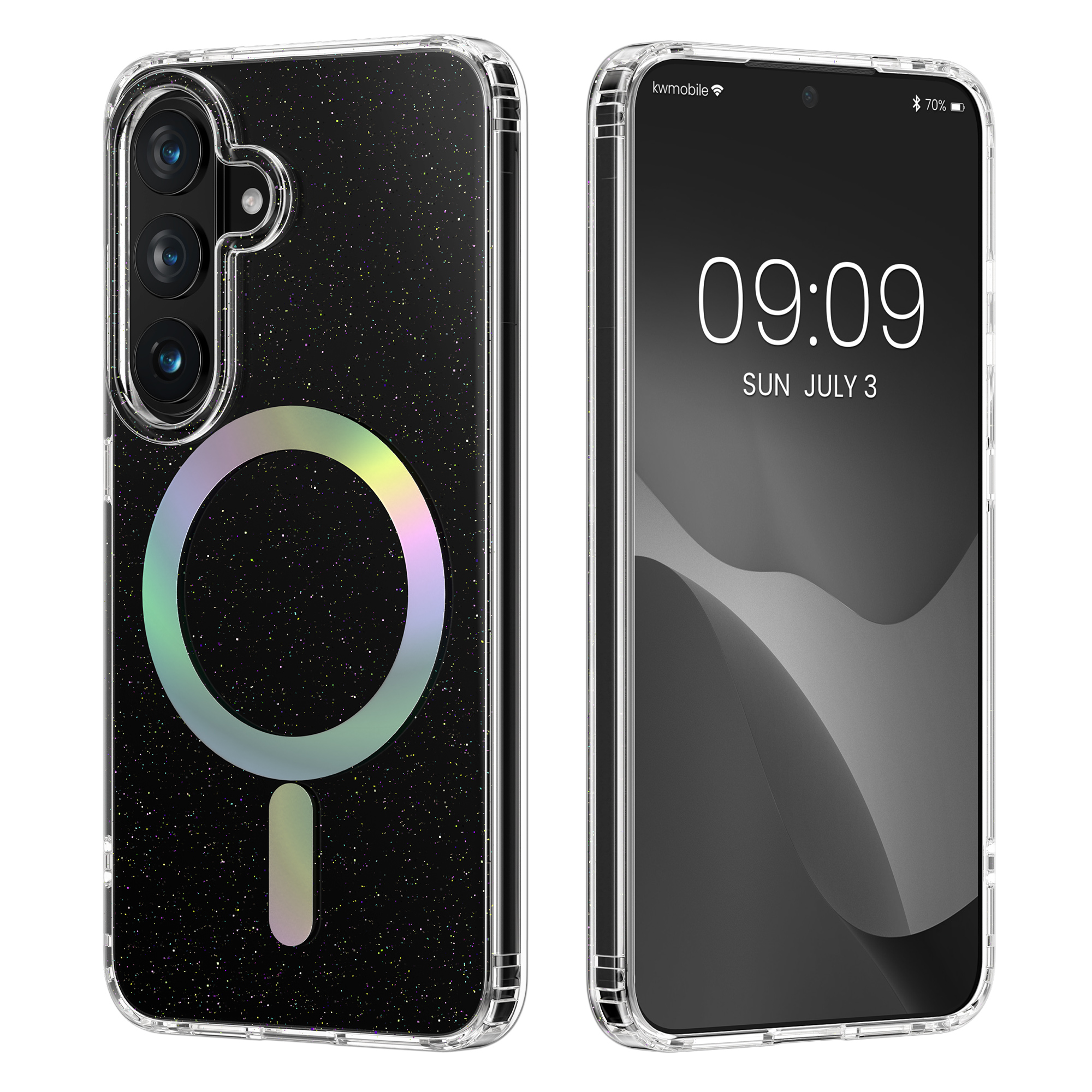 Pouzdro na telefon pro Samsung Galaxy S26 kwmobile MagSafe TPU - třpytivá