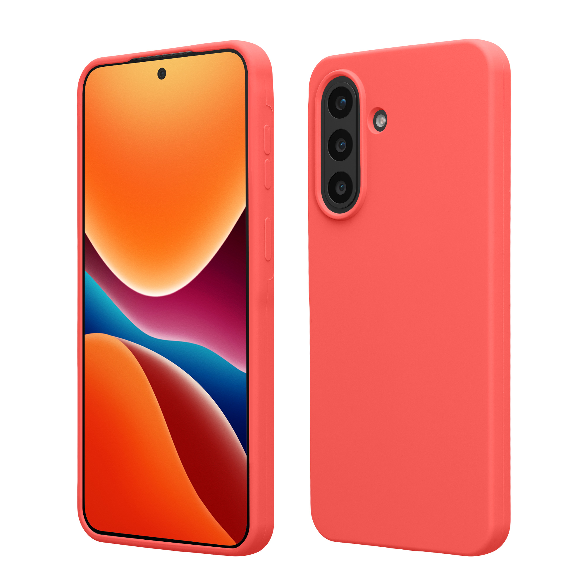 Pouzdro pro Samsung Galaxy A57 5G kwmobile silikonové - neonově korálová