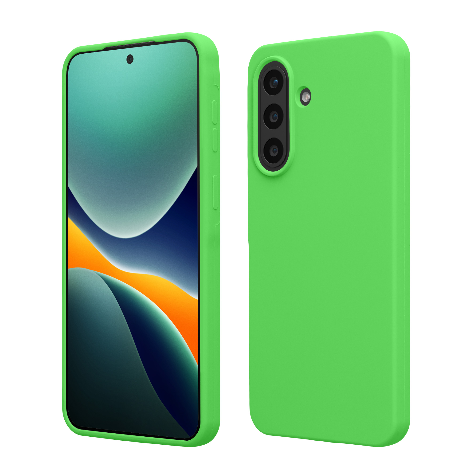 Pouzdro pro Samsung Galaxy A57 5G kwmobile silikonové - limetkově zelená