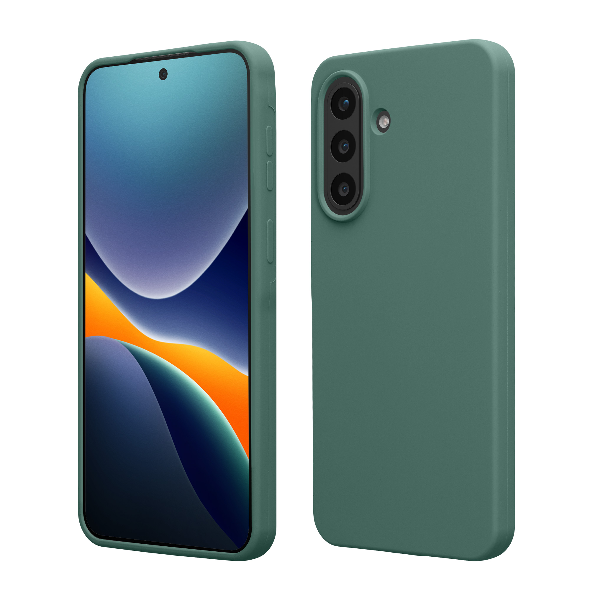 Pouzdro pro Samsung Galaxy A57 5G kwmobile silikonové - lesní zelená